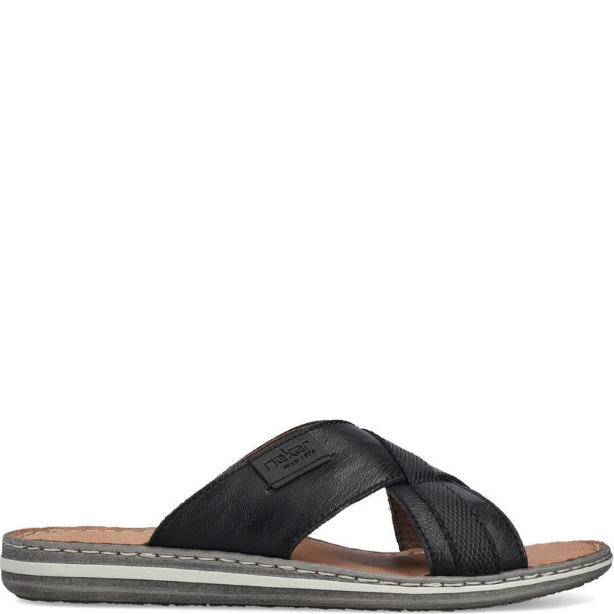 RIEKER Šlepetės vyrams, Juoda, Slippers 2