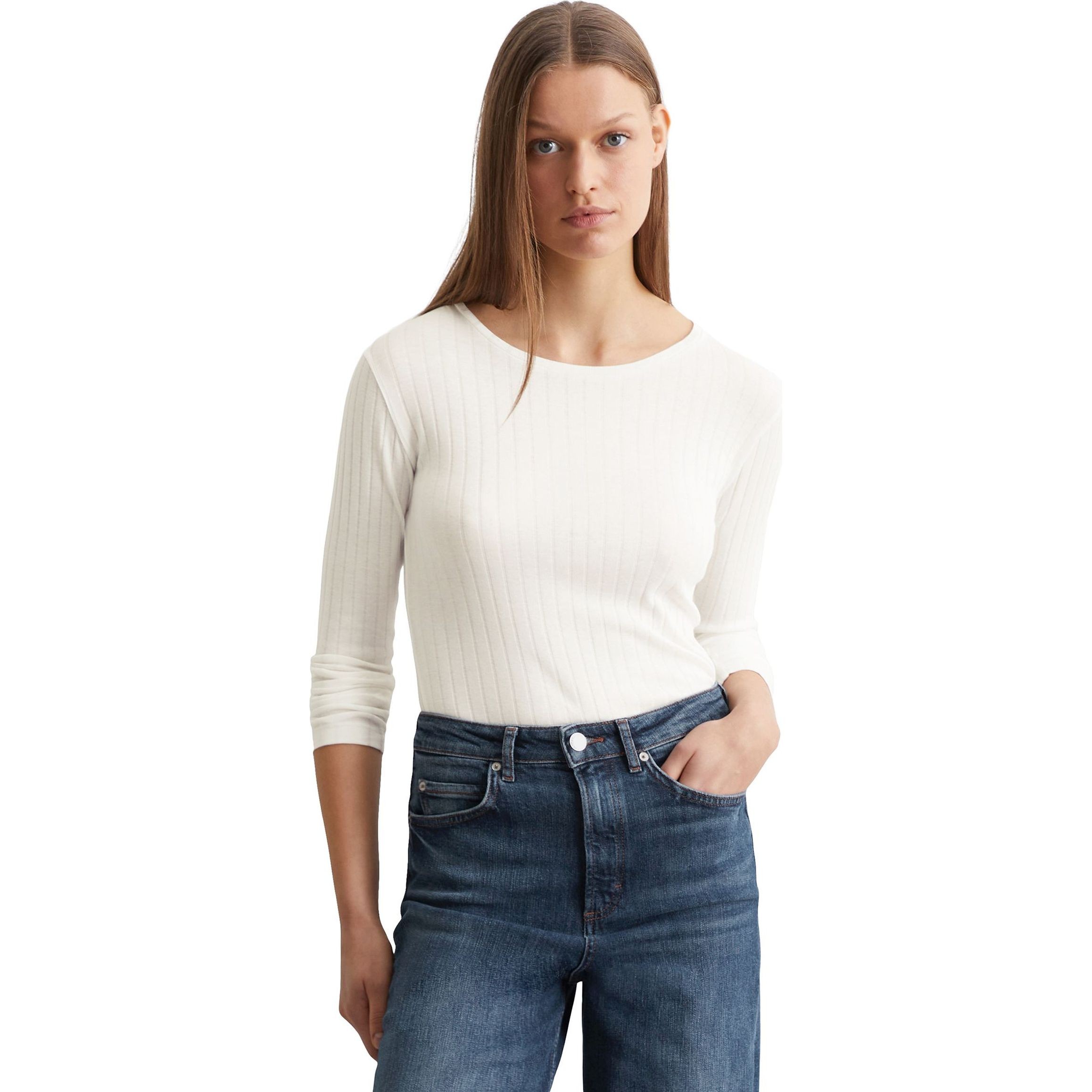 MARC O'POLO Marškinėliai ilgom. rankovėmis moterims, Smėlio, Tshirts lo 500207852063 2