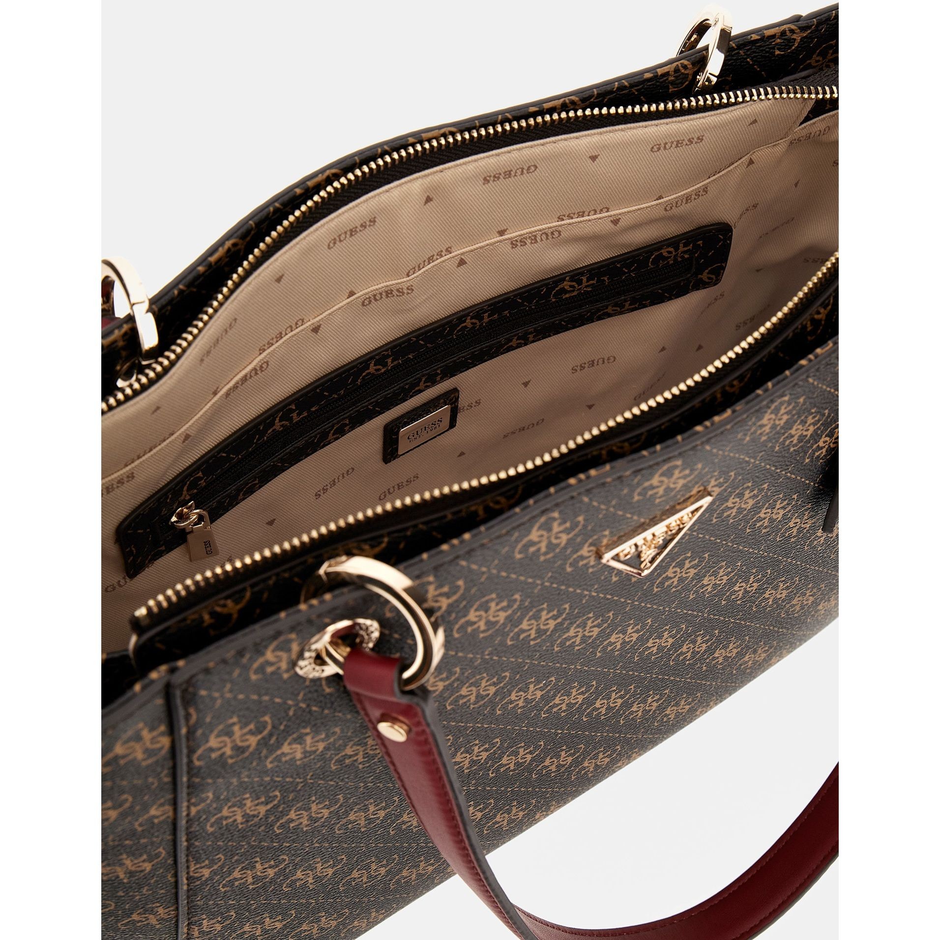 GUESS Rankinė moterims, Ruda, HANDBAG SATCHEL 4