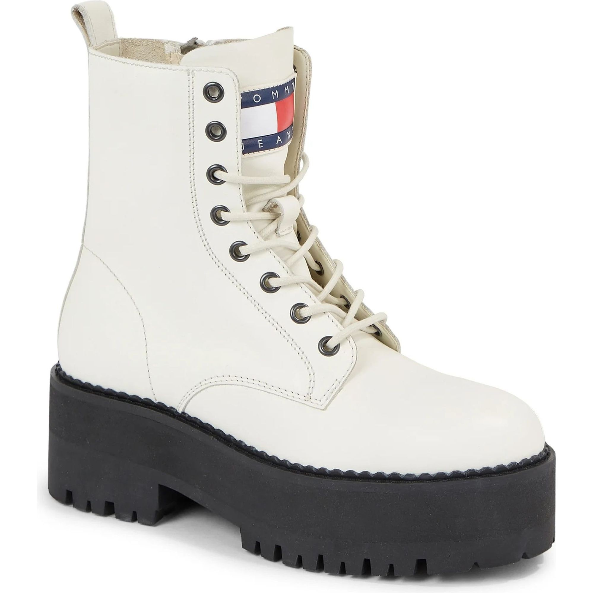 TOMMY JEANS Aulinukai moterims, Balta, Boot zip up 1