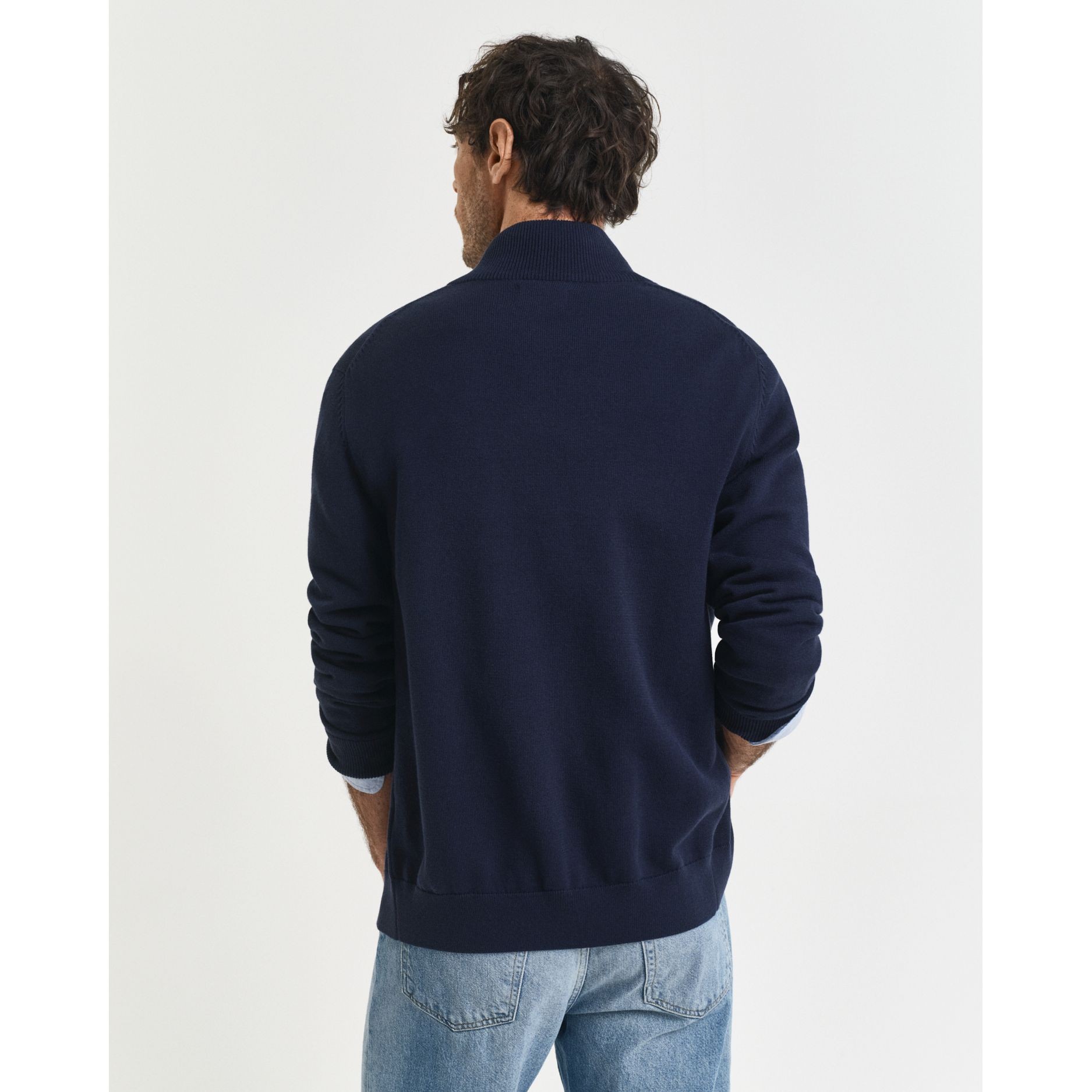 GANT Megztinis vyrams, Mėlyna, CASUAL COZIP 4