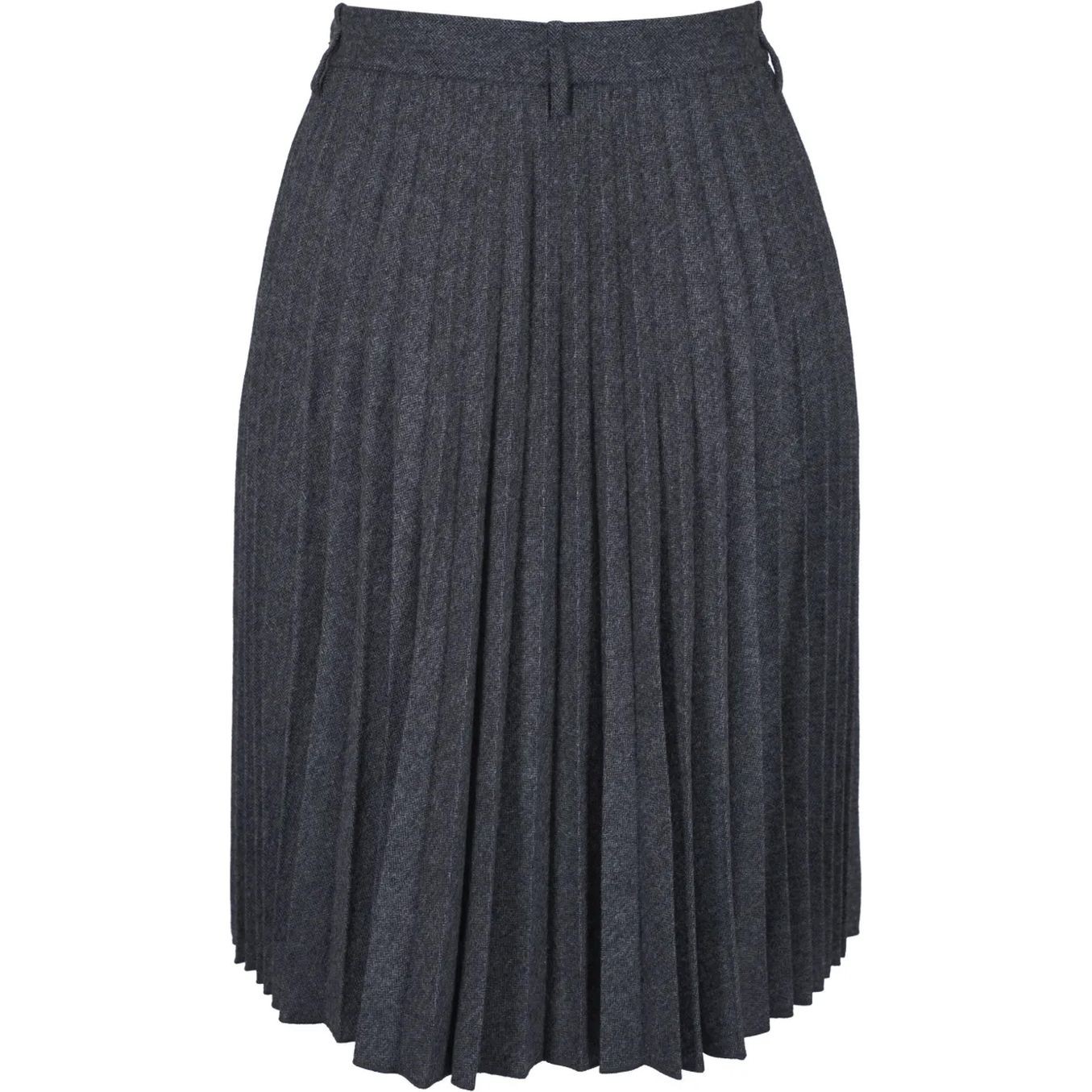 VINCE Midi sijonas moterims, Pilka, Herringbone midi skirt 2