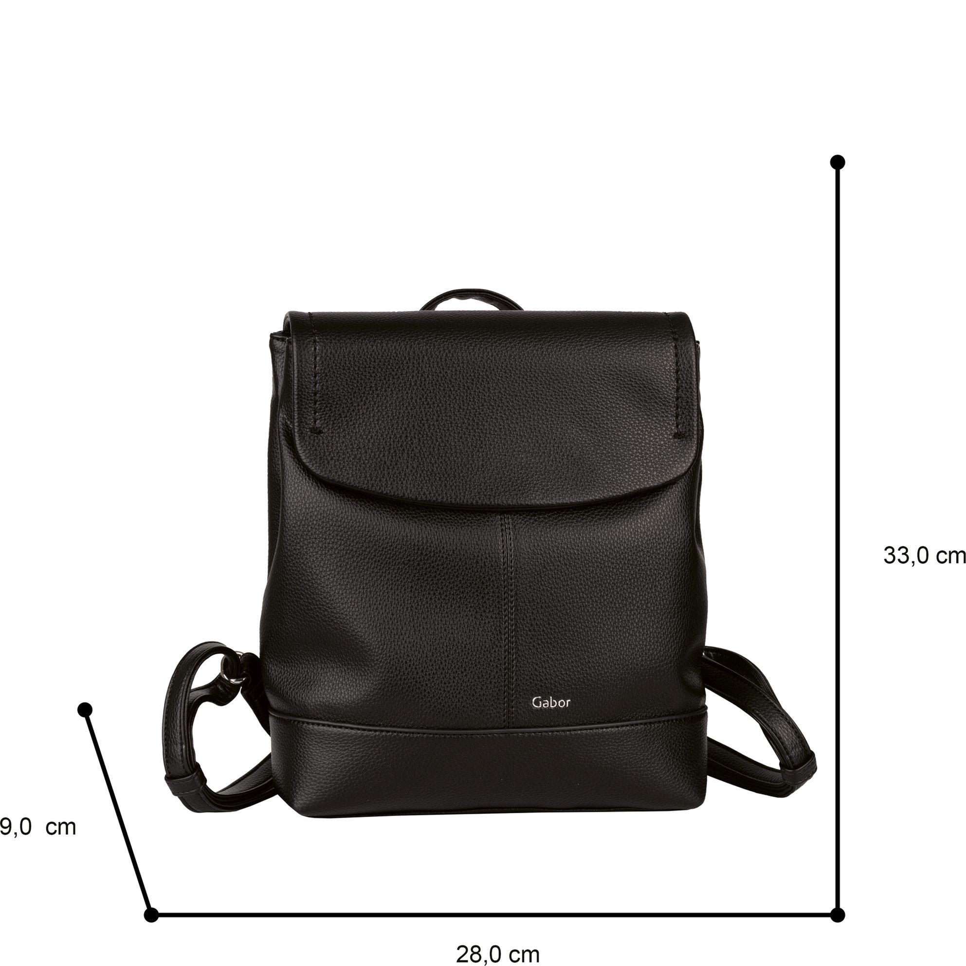 GABOR Kuprinė moterims, Juoda, Lenea backpack 5