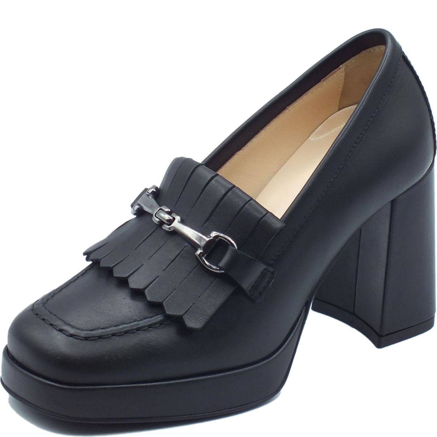 NEROGIARDINI Aukštakulniai moterims, Juoda, Guanto pumps 2