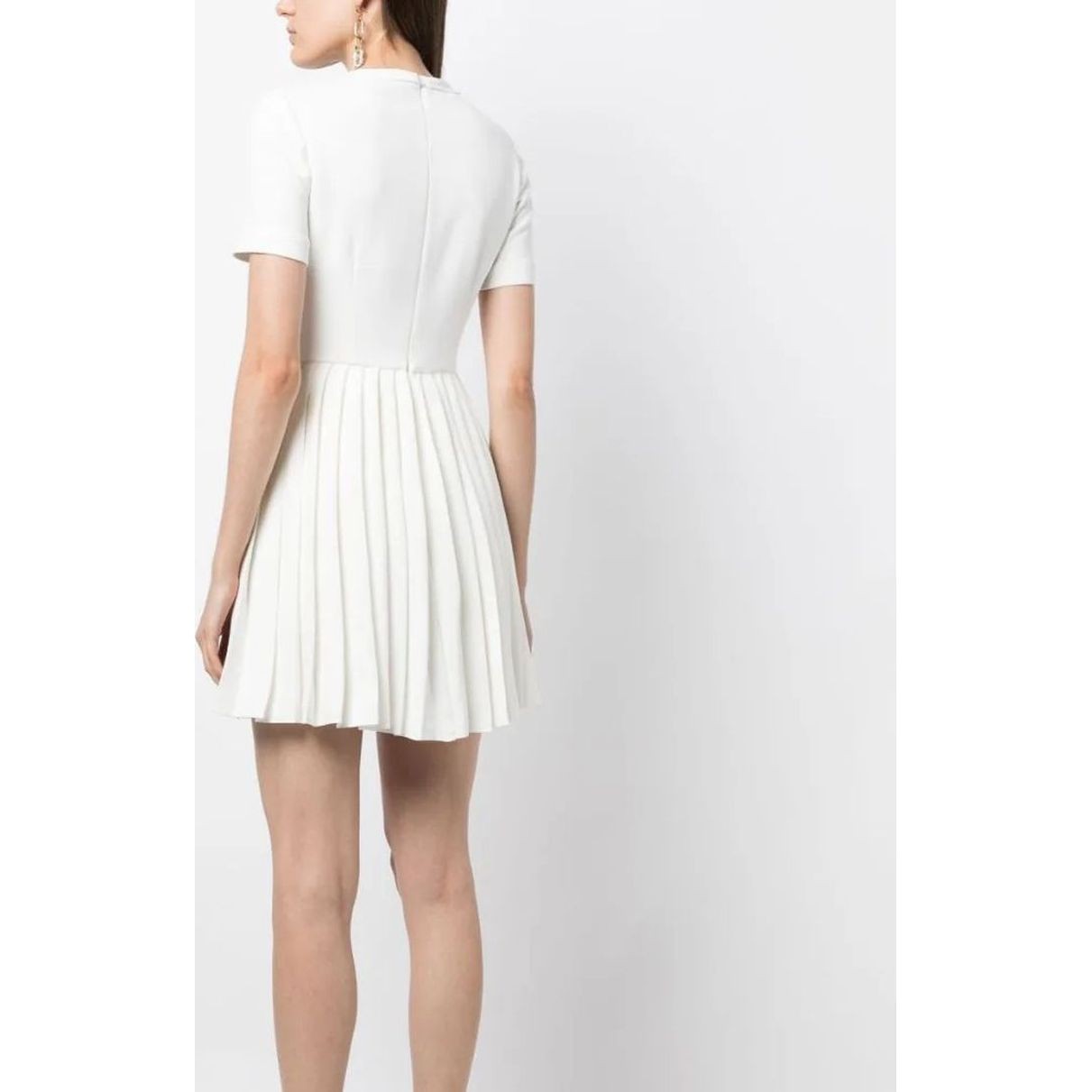 SELF PORTRAIT Mini suknelė moterims, Balta, White lace bib mini dress 3