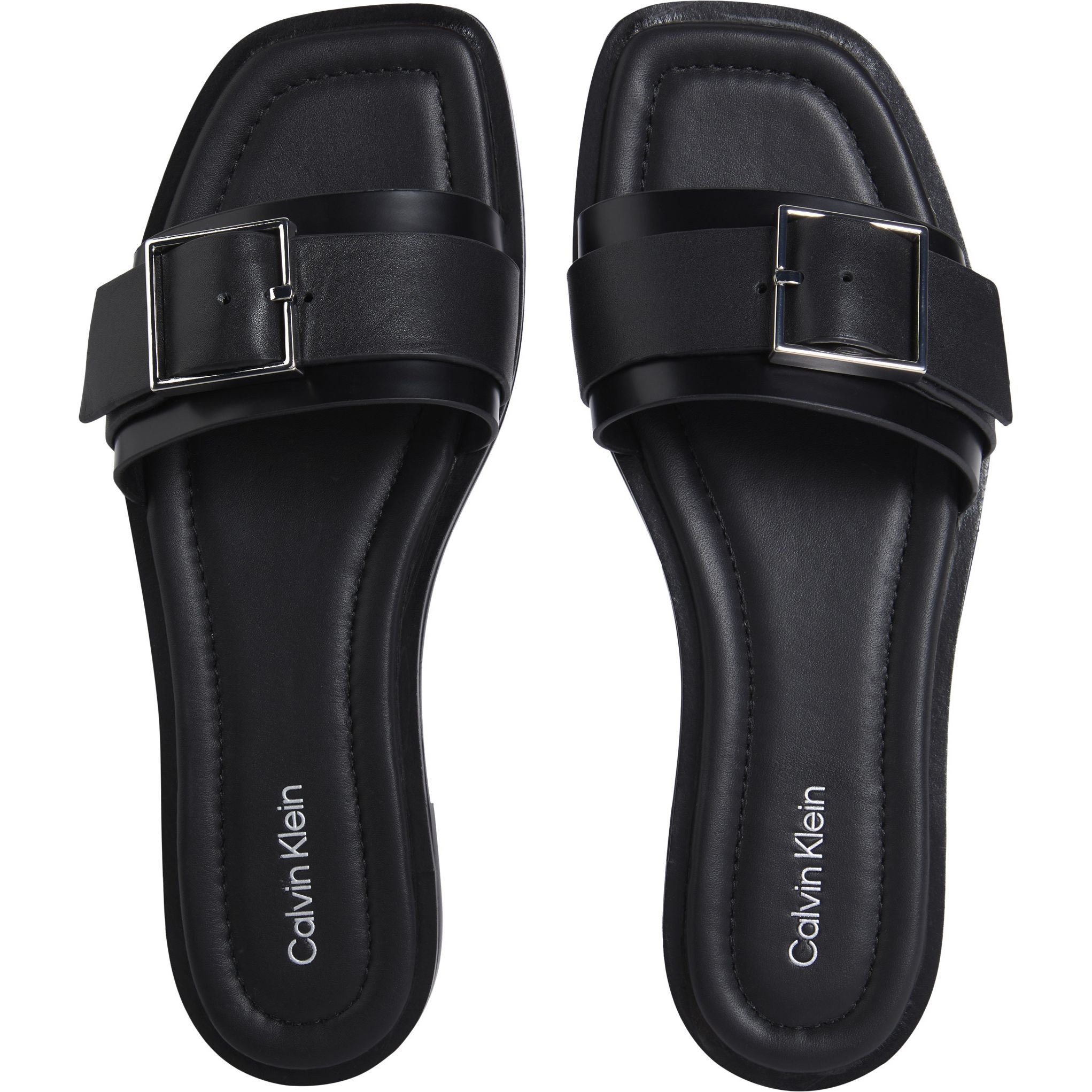 CALVIN KLEIN Basutės moterims, Juoda, Flat slide buckle 3