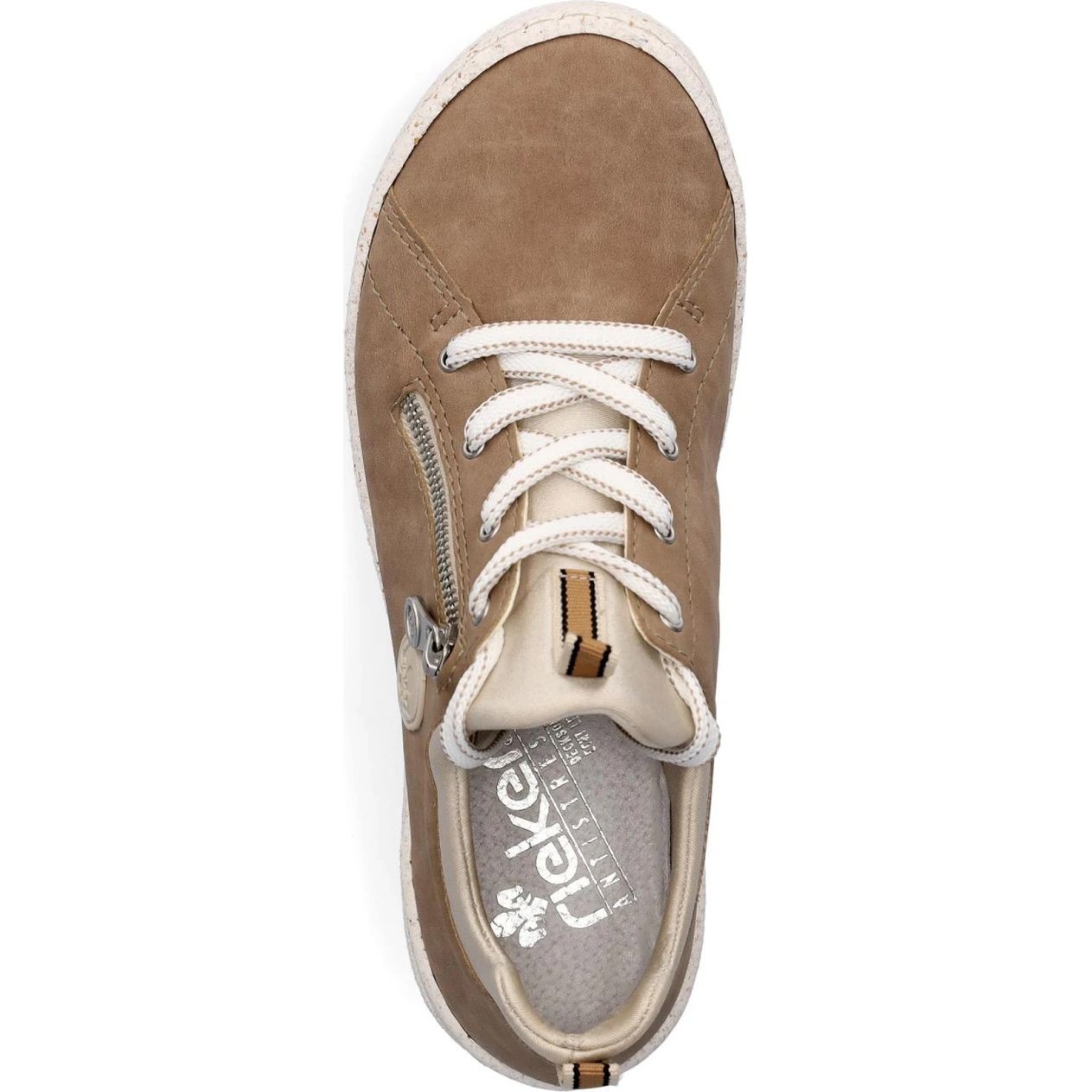 RIEKER Laisvalaikio bateliai moterims, Smėlio, Laisvalaikio bateliai 4