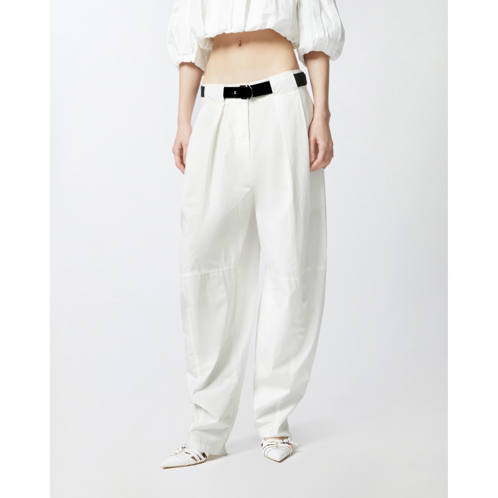 PINKO Kelnės moterims, Balta, Yann trousers 3
