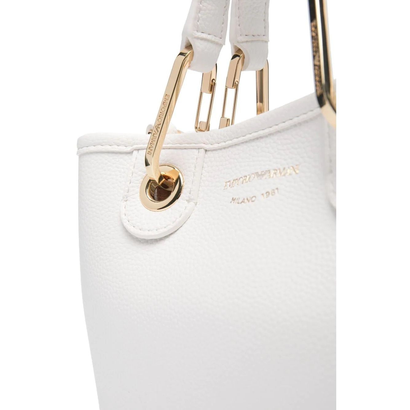 EMPORIO ARMANI Pirkinių krepšys moterims, Balta, Shopping bag 3