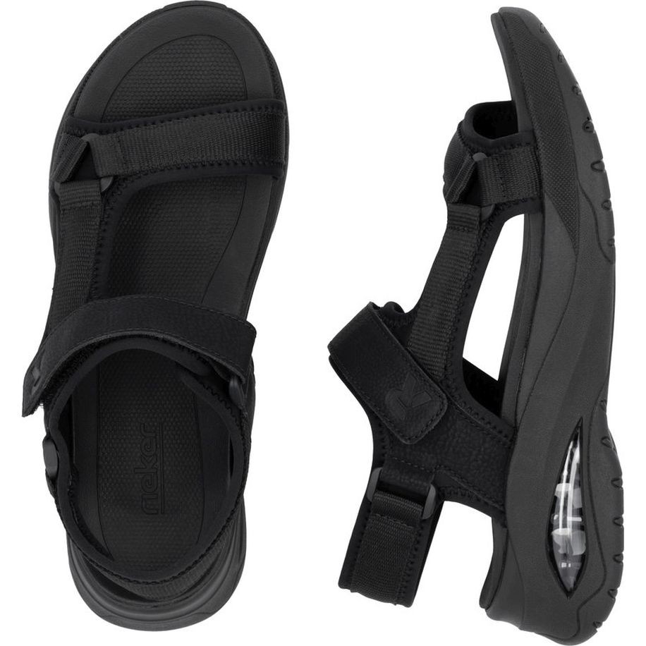 RIEKER Basutės moterims, Juoda, Sandals 8