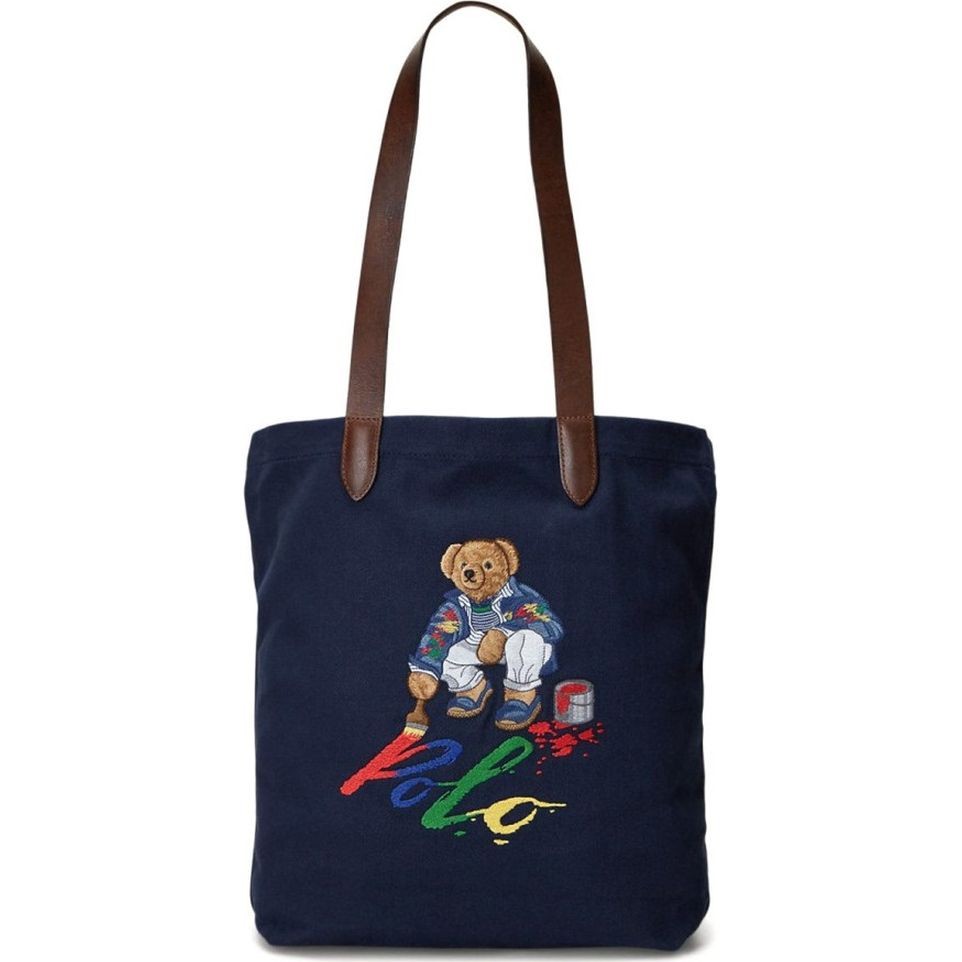 POLO RALPH LAUREN Pirkinių krepšys vyrams, Mėlyna, Medium shopper tote 1