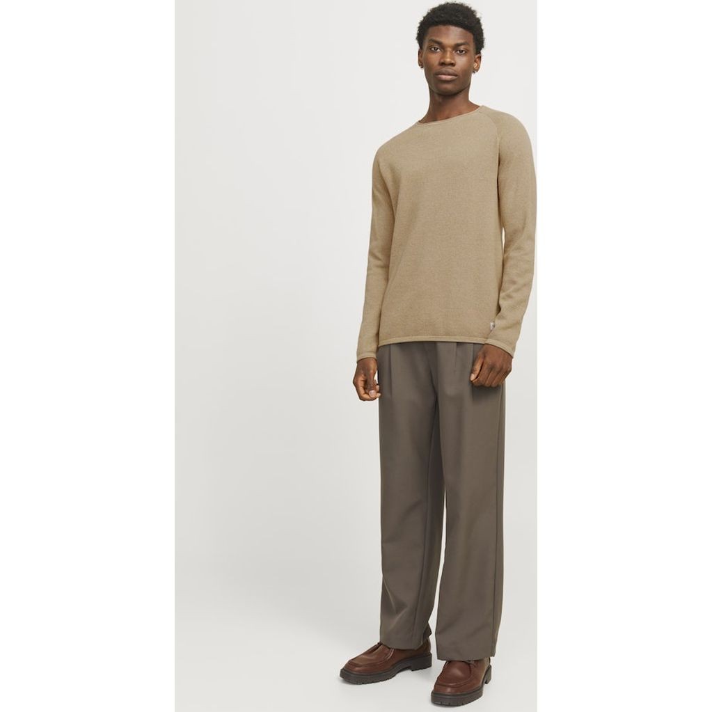 JACK & JONES Megztinis vyrams, Ruda, Ehill knit crew neck 5
