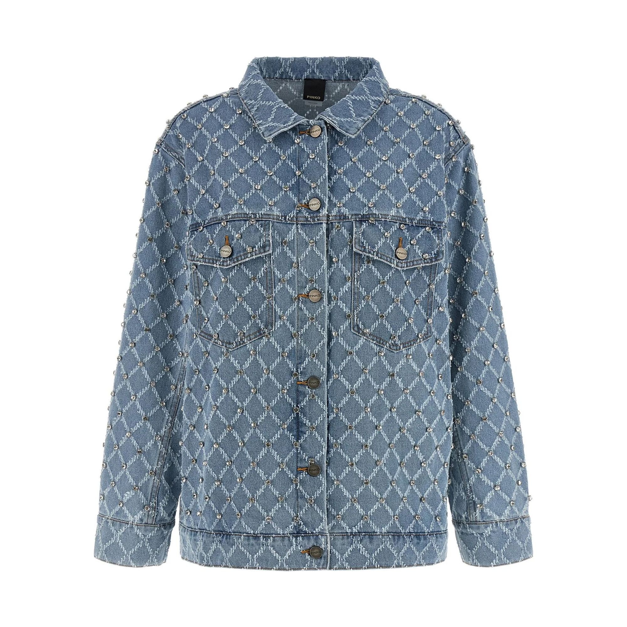 PINKO Džinsinis švarkas moterims, Mėlyna, Pifferaio overshirt 1