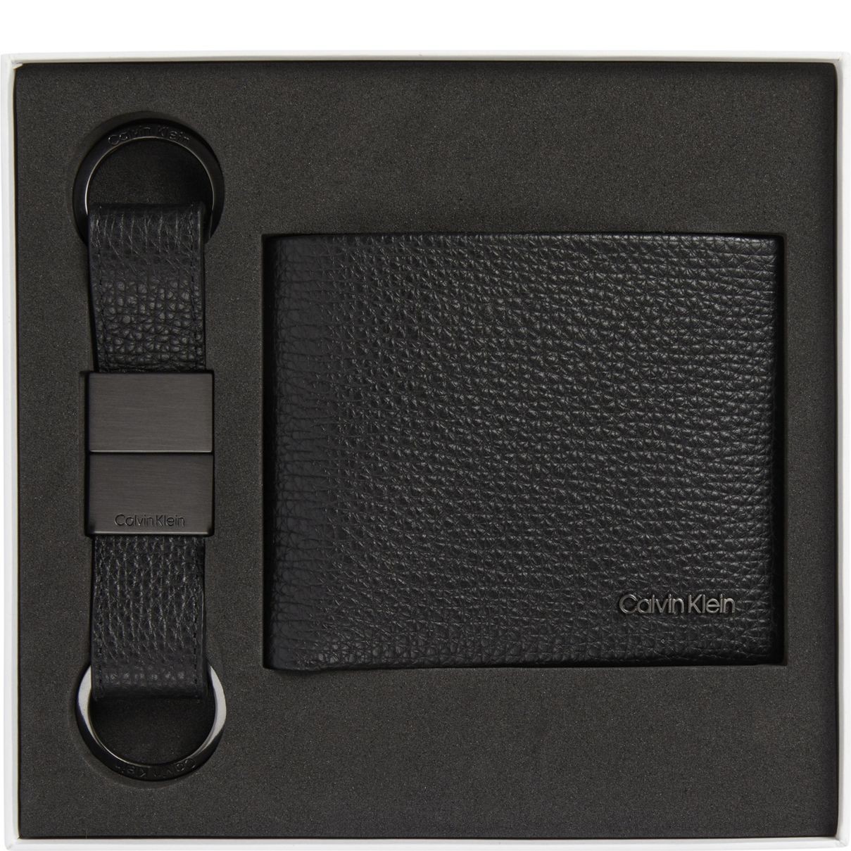 CALVIN KLEIN Piniginė vyrams, Juoda, Minimalism 5cc/keyfob wallets 2