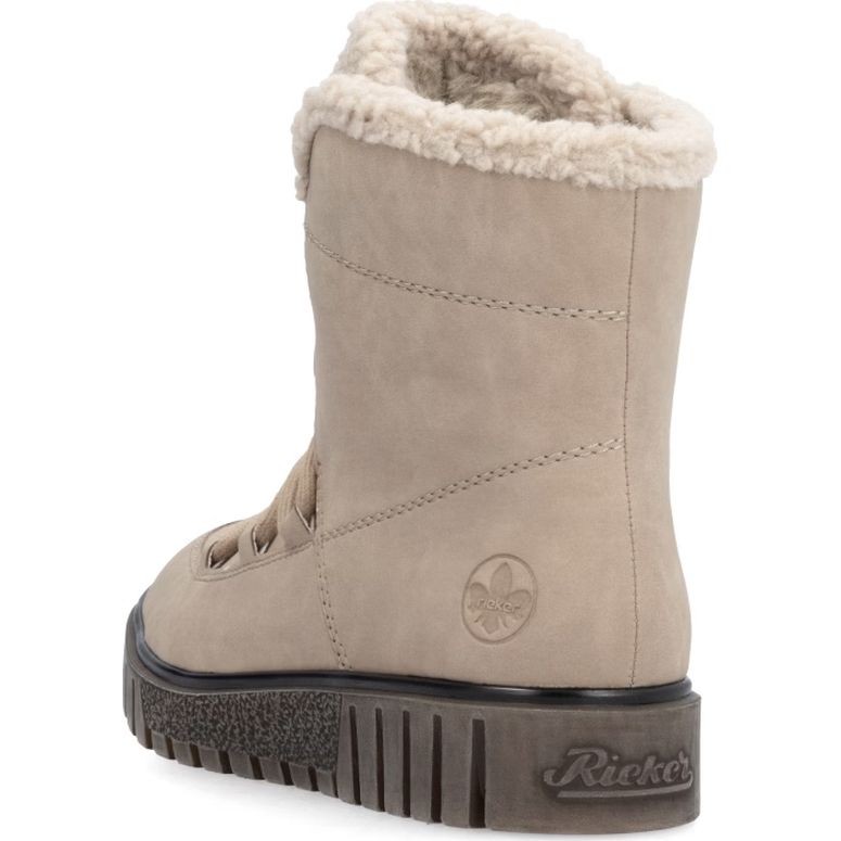 RIEKER Aulinukai moterims, Smėlio, Ladies mid height boots 6