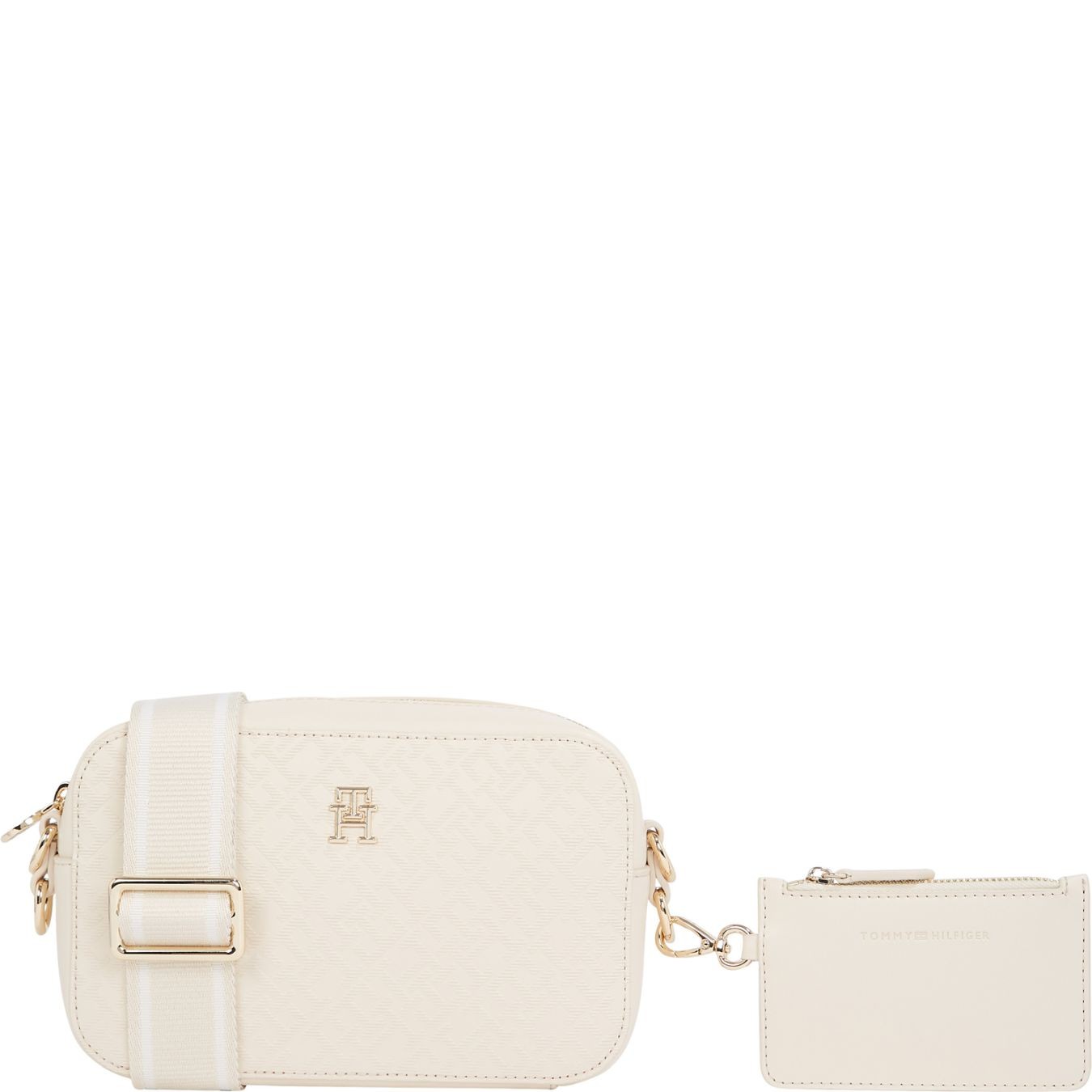 TOMMY HILFIGER Rankinė per petį moterims, Smėlio, Distinct camera bag 1