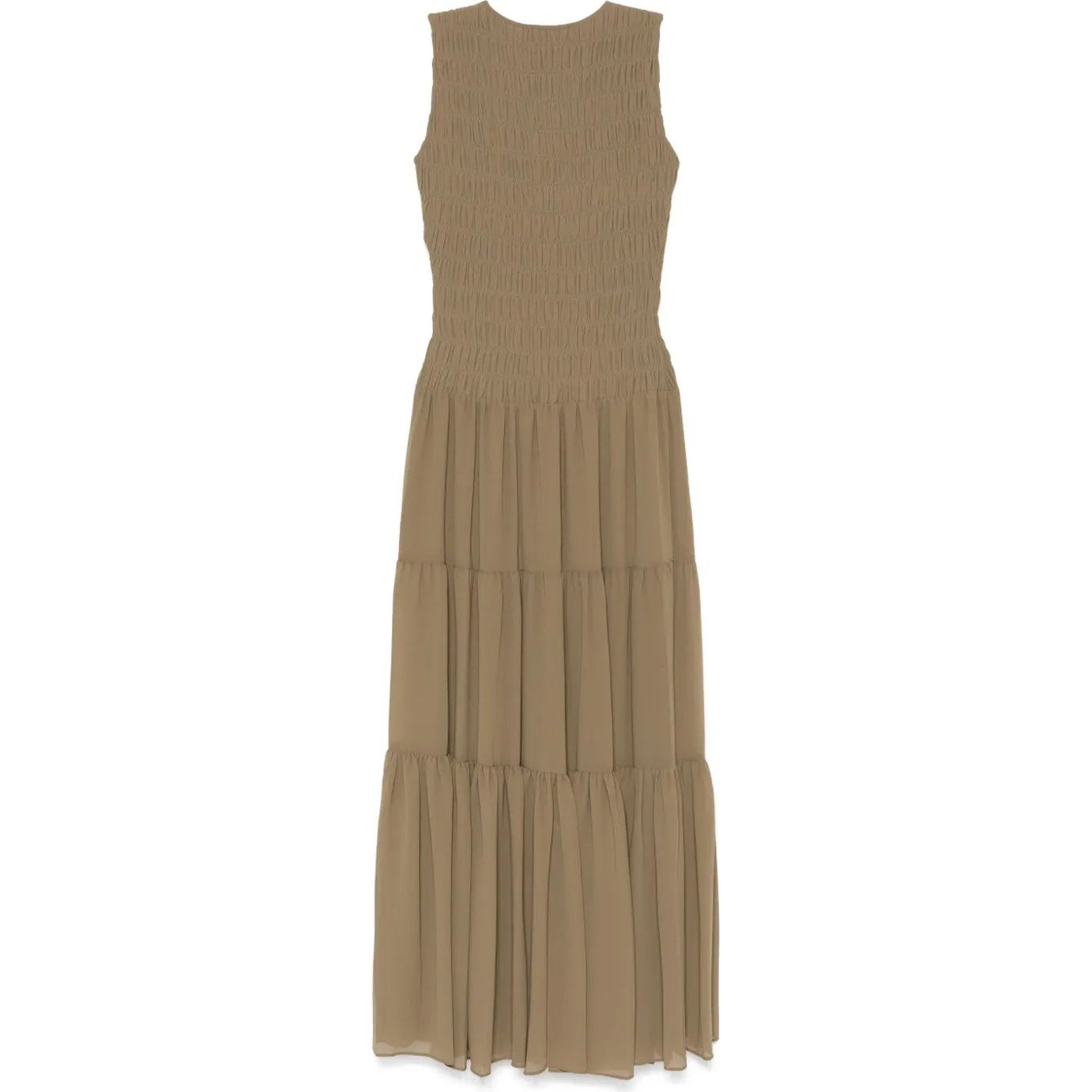 MICHAEL KORS Midi suknelė moterims, Žalia, Smocked tank dress 2