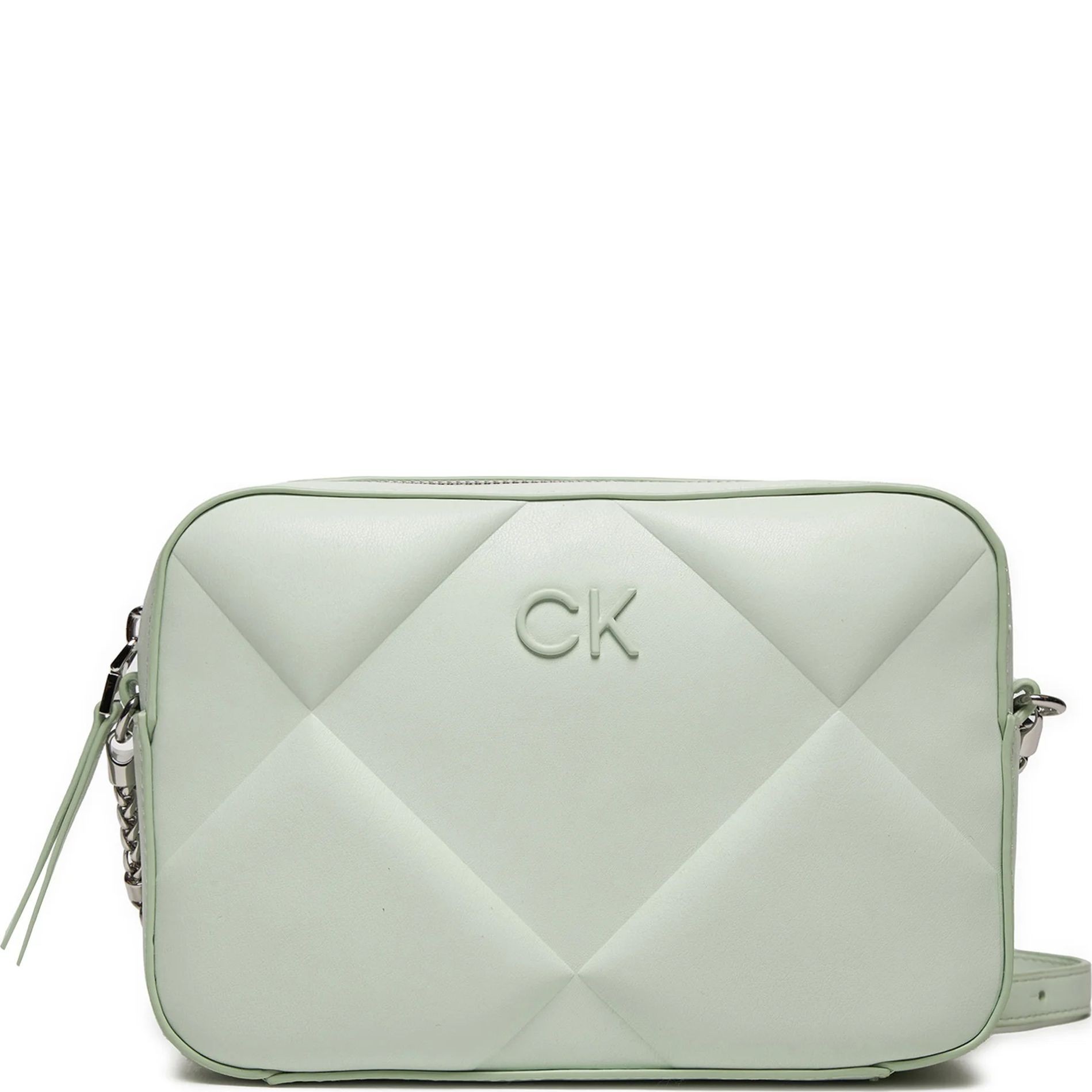 CALVIN KLEIN Rankinė per petį moterims, Žalia, Quilt camera bag 1