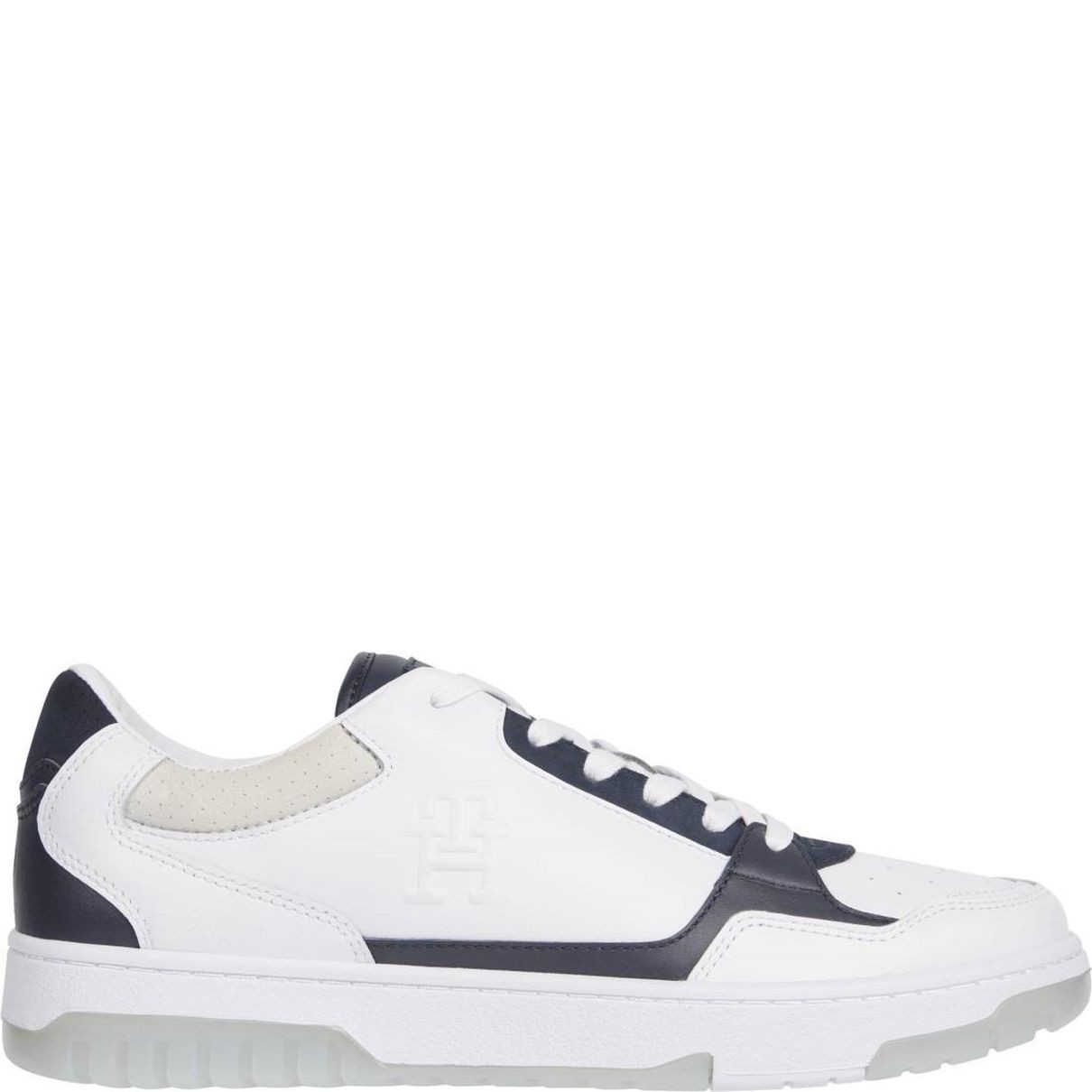 TOMMY HILFIGER Laisvalaikio bateliai vyrams, Balta, Basket best locker 1