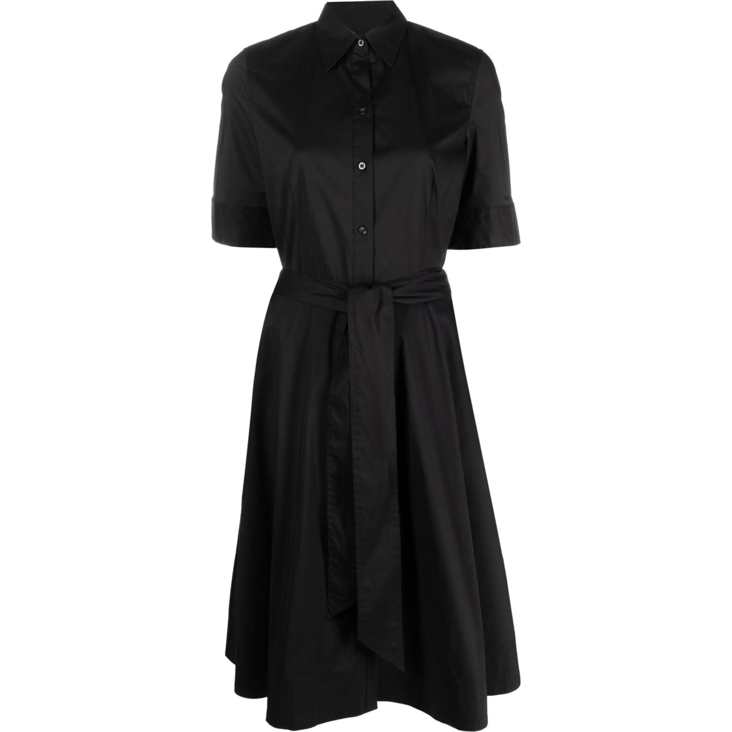 LAUREN RALPH LAUREN Midi suknelė moterims, Juoda, Blend shirtdress