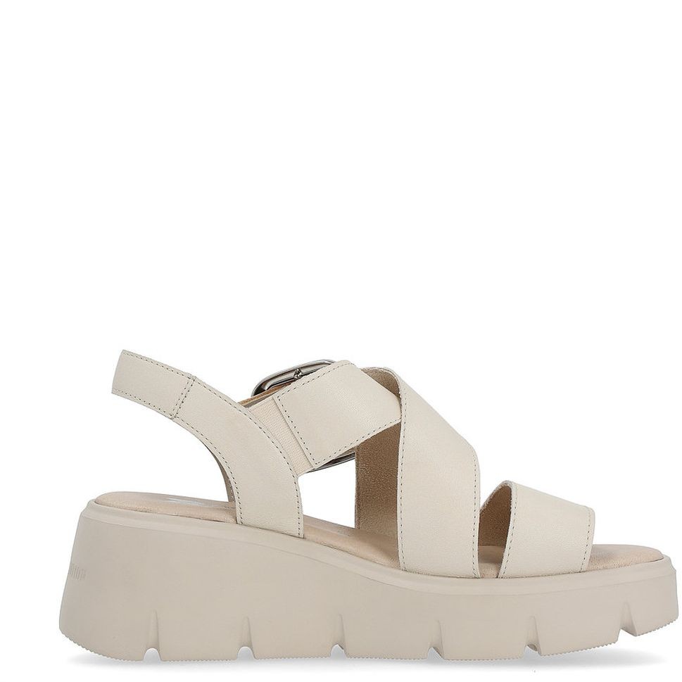 RIEKER Basutės moterims, Smėlio, SANDALS 7