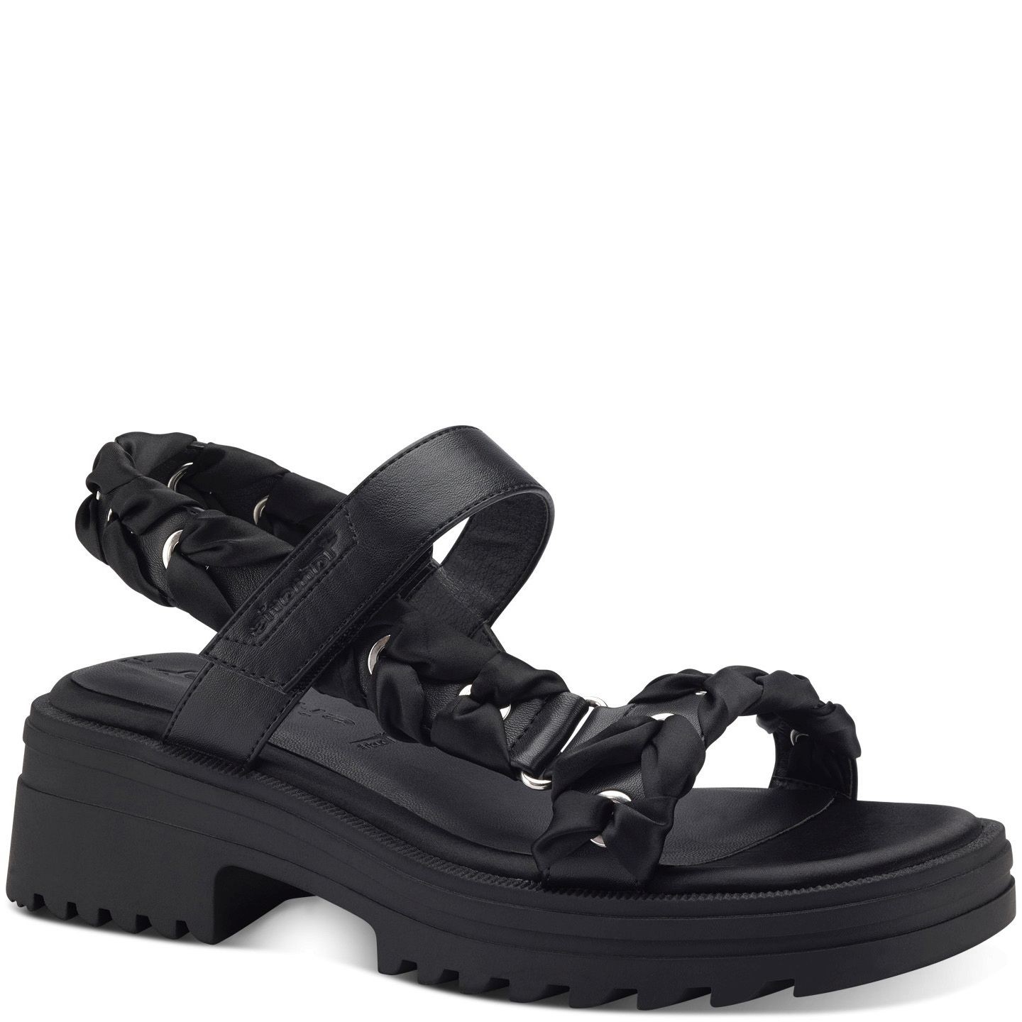 TAMARIS Basutės moterims, Juoda, SANDALS 1