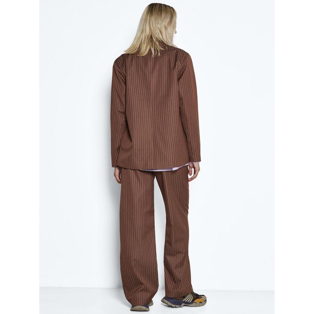 NOISY MAY Švarkas moterims, Ruda, NMLAURA L/S DETAILED 4