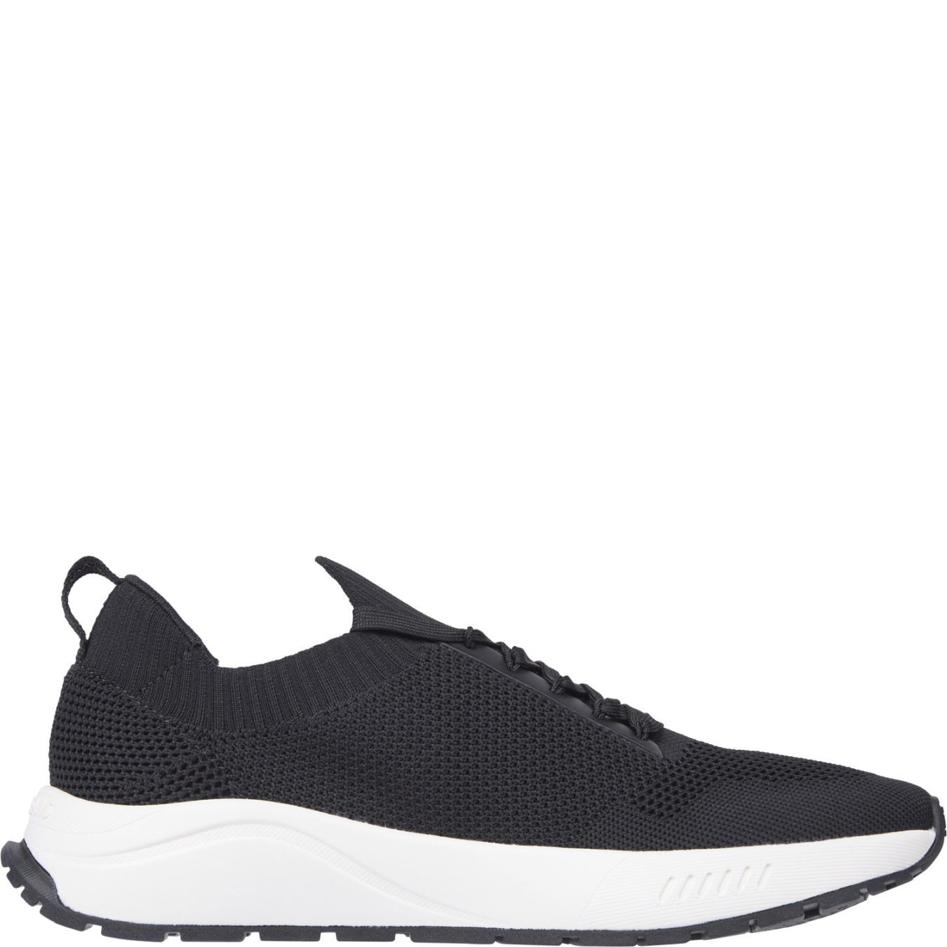 TOMMY JEANS Laisvalaikio bateliai vyrams, Juoda, Runner kntitted sneaker 2