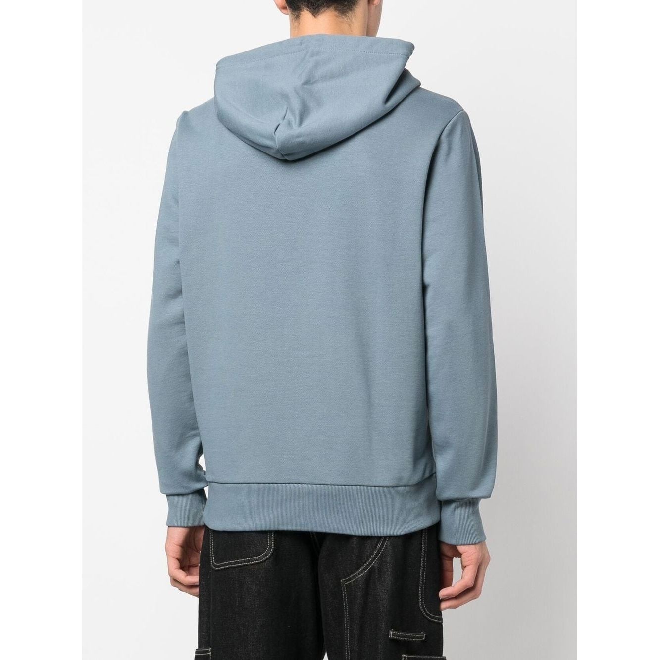 CALVIN KLEIN Džemperis vyrams, Pilka, Box striped logo hoodie 4