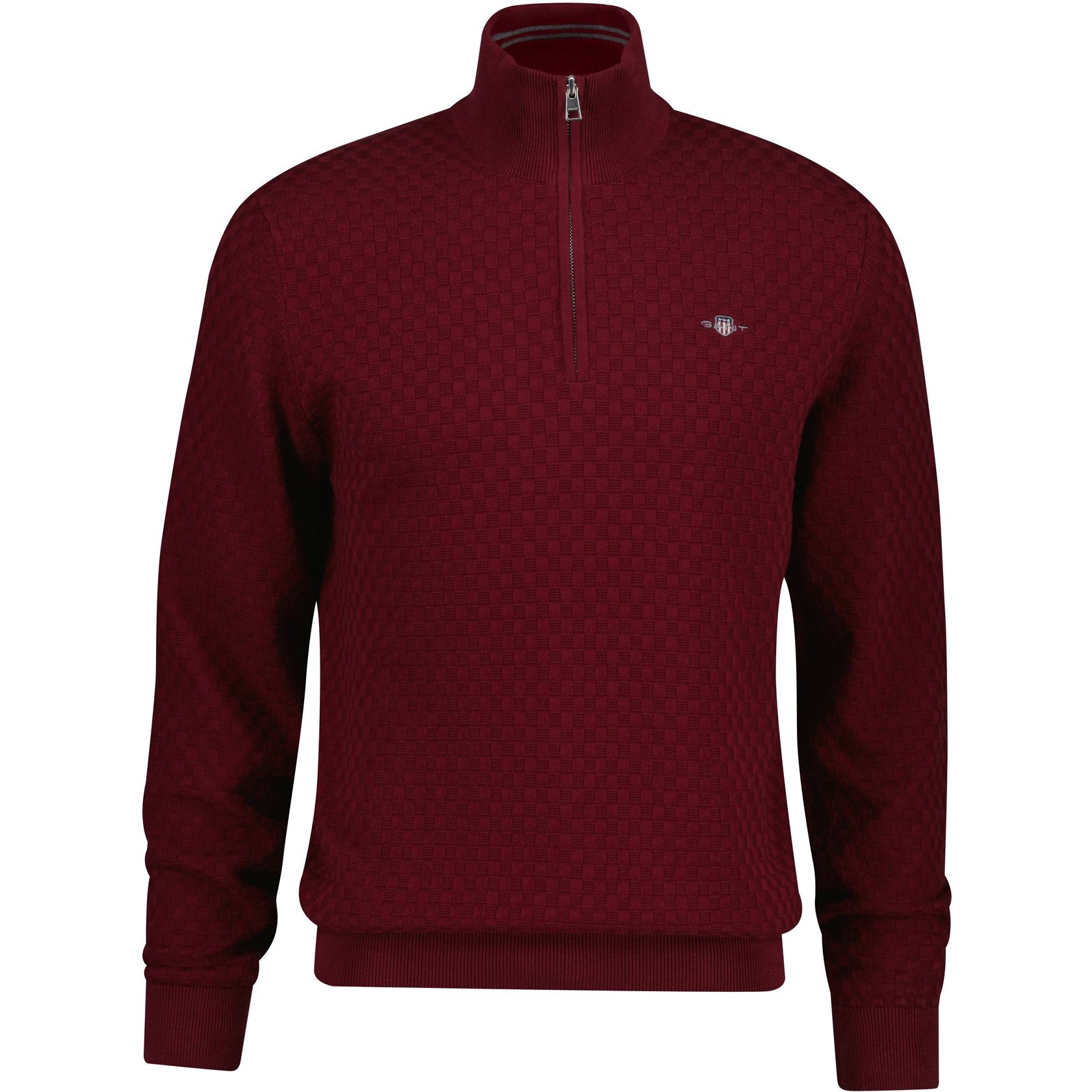 GANT Megztinis vyrams, Raudona, micro texture hz 1