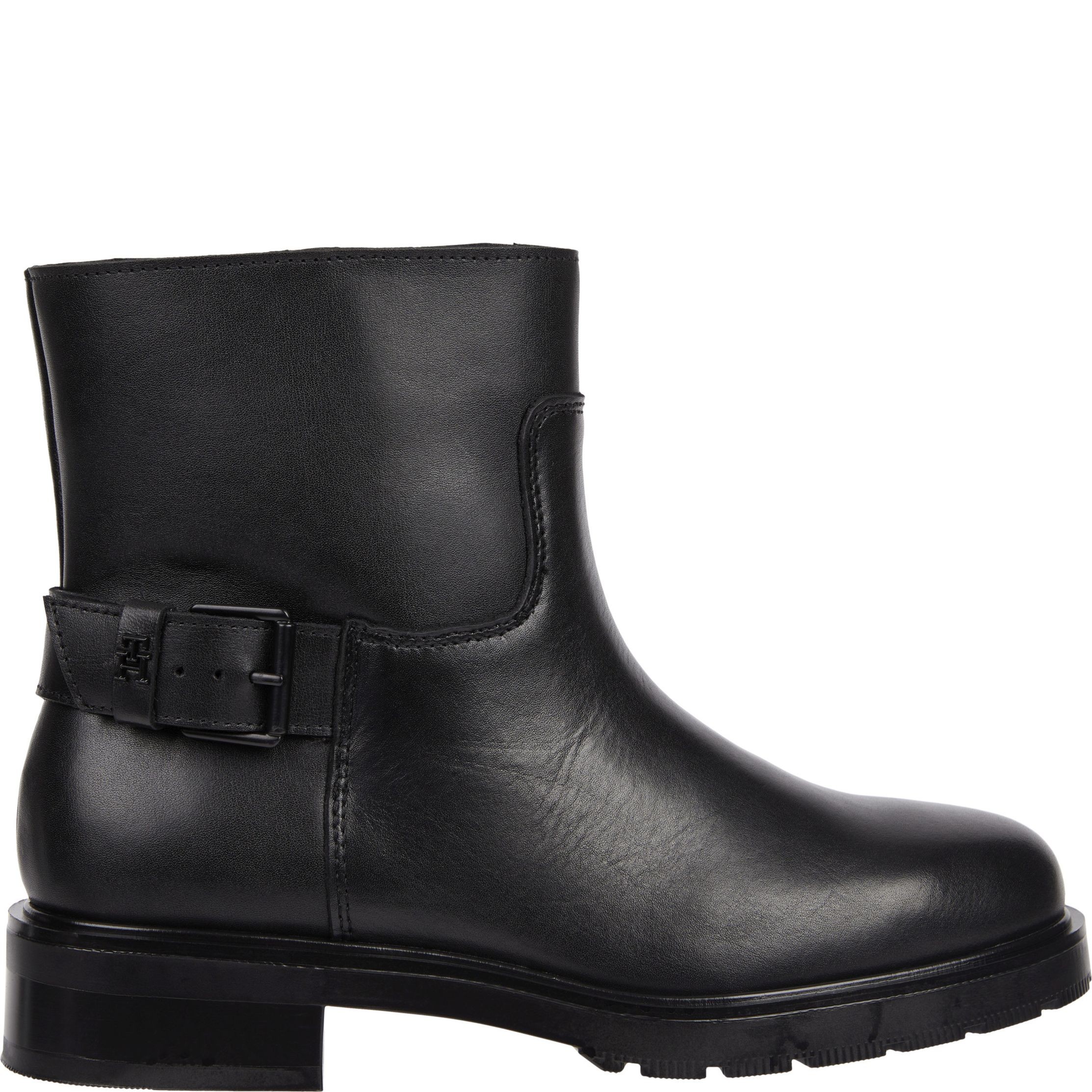 TOMMY HILFIGER Aulinukai moterims, Juoda, Monochromatic bikerboot 1