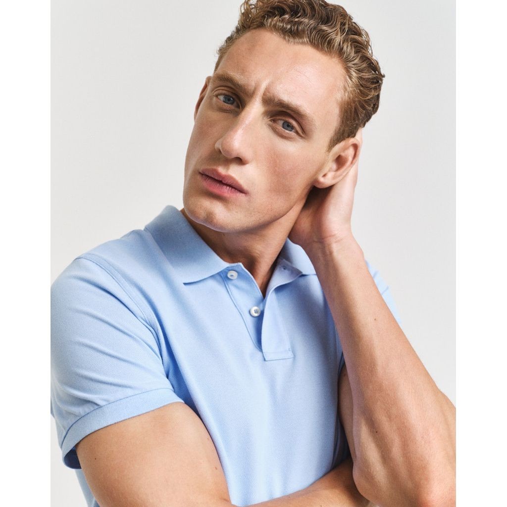 GANT Polo marškiniai trumpos rank. vyrams, Mėlyna 4