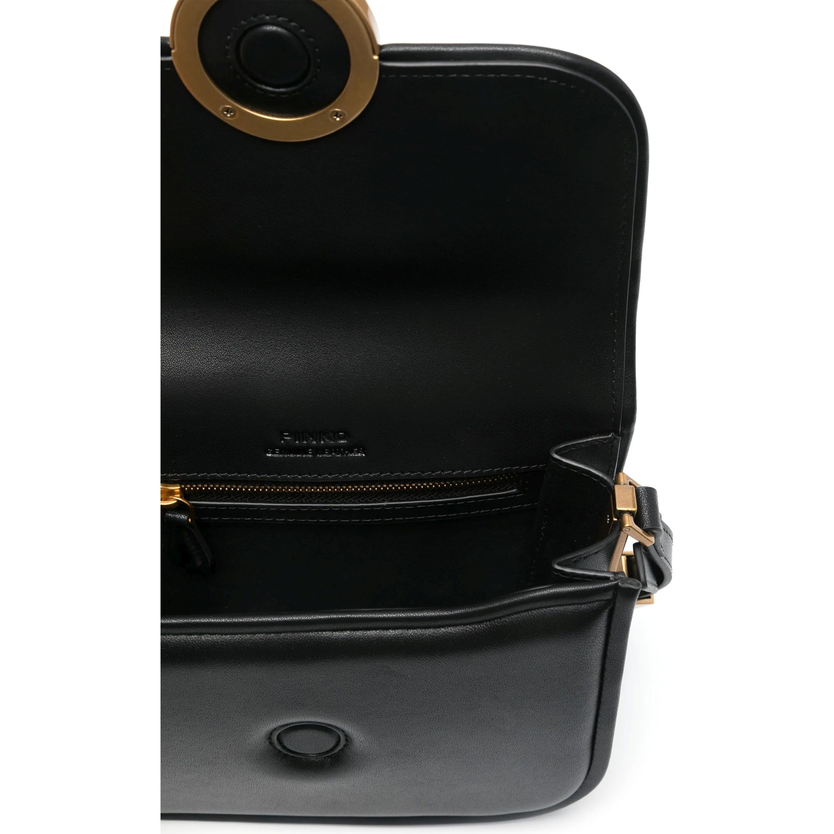 PINKO Rankinė per petį moterims, Juoda, Love should bag 4