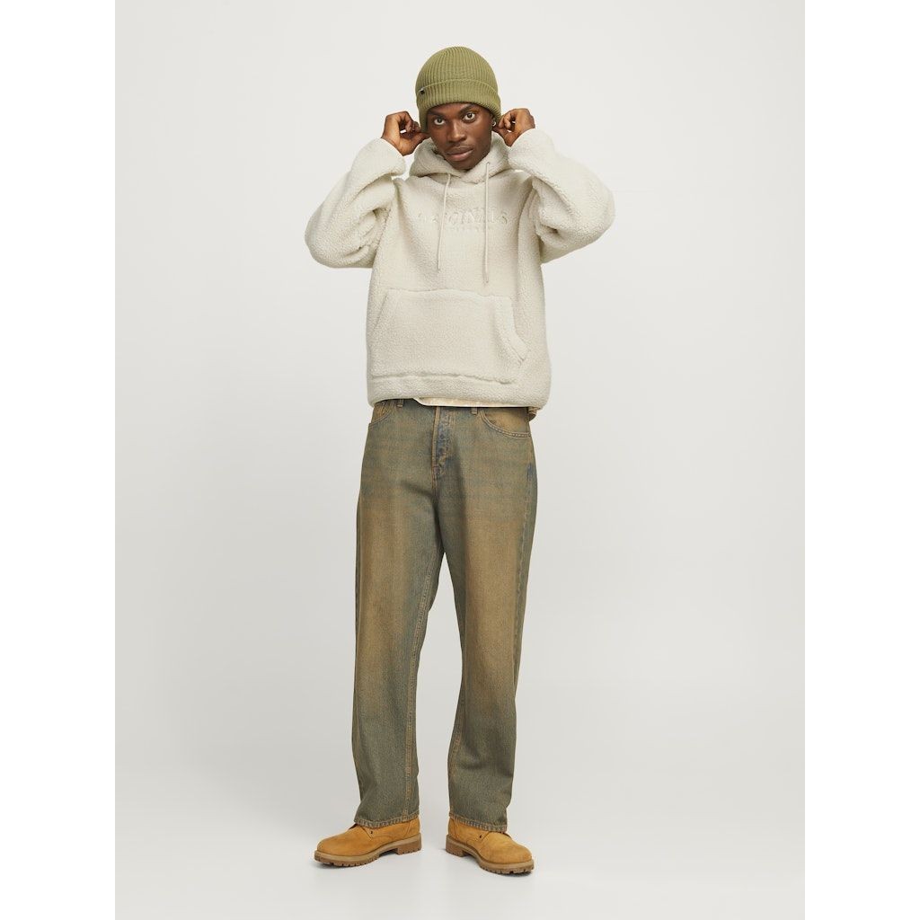 JACK & JONES Džemperis vyrams, Smėlio, Frederiks berg teddy 5