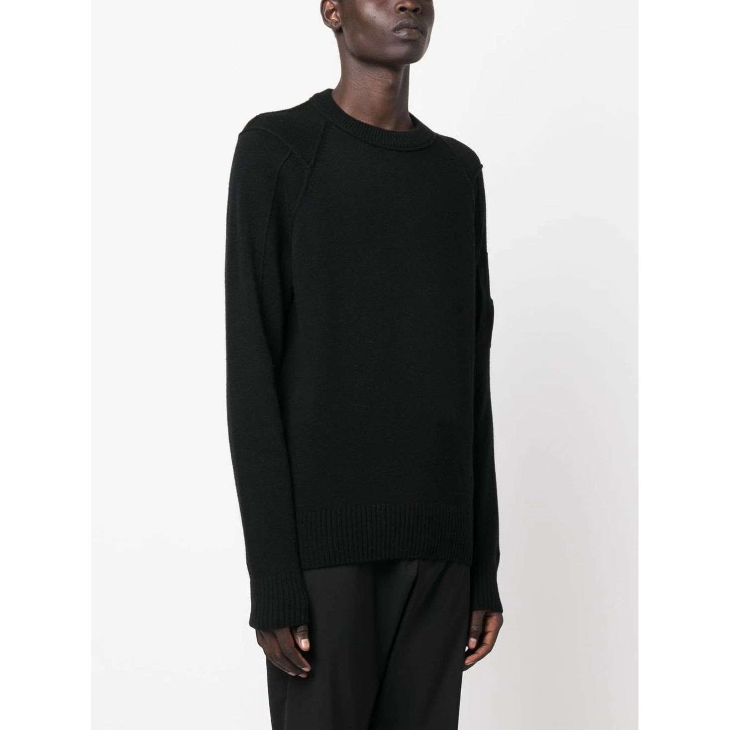 C.P. COMPANY Megztinis vyrams, Juoda, Crew neck sweater 3