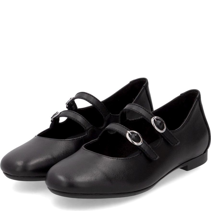 REMONTE Balerinos moterims, Juoda, Ballerina with straps 3