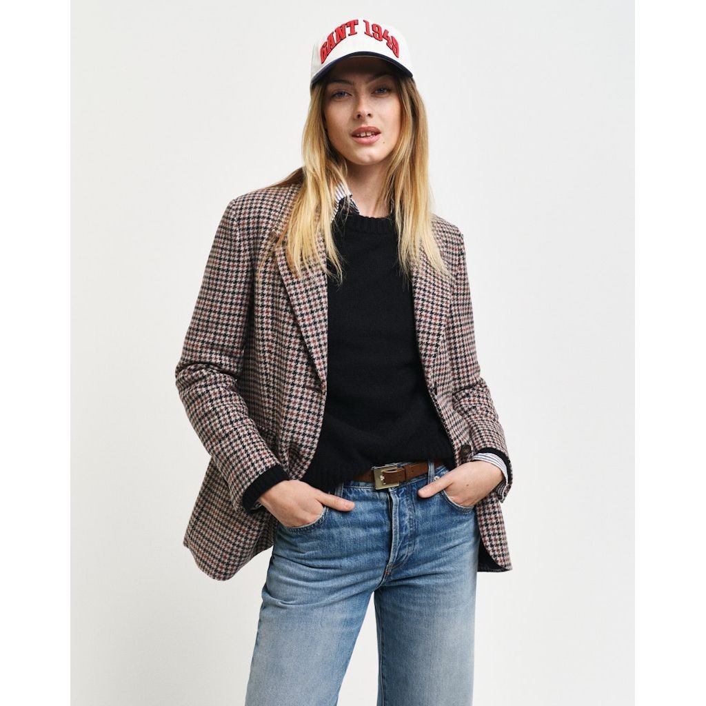 GANT Švarkas moterims, Marga, Reg houndstooth blazer 2
