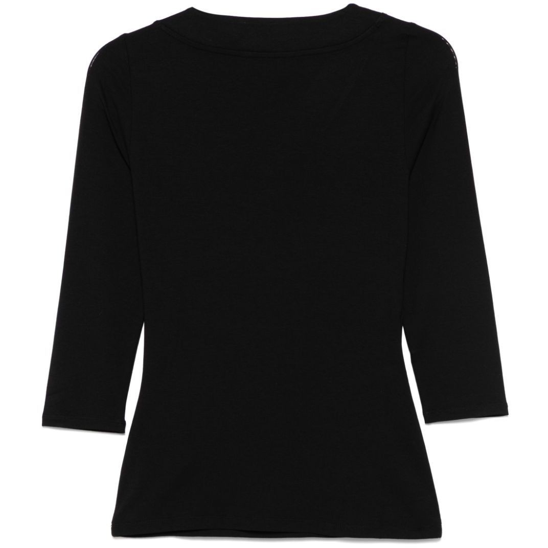 LAUREN RALPH LAUREN Palaidinės moterims, Juoda, Alayja 3/4 sleeve knit 2