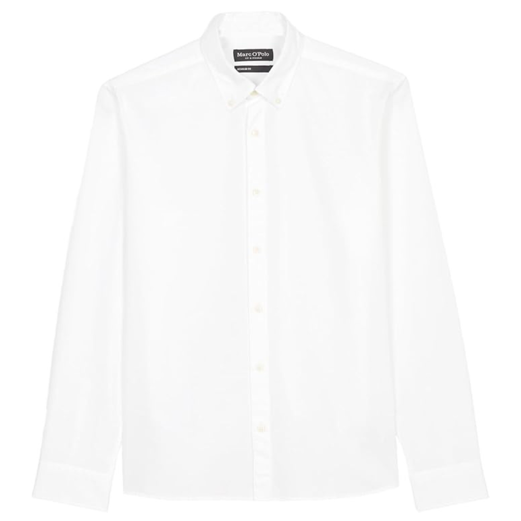 MARC O'POLO Marškiniai ilgomis rankovėmis vyrams, Balta, B21726842342 Shirts lon