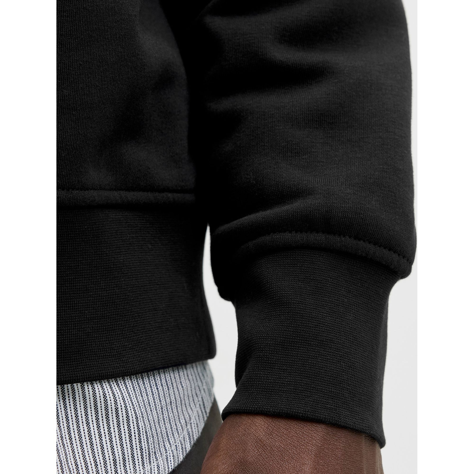 JACK & JONES Megztinis vyrams, Juoda, Soho sweat zip 4