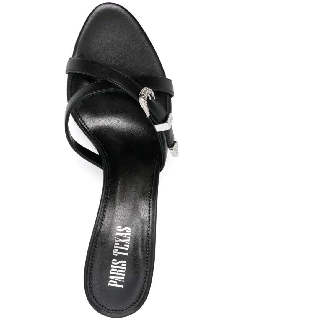 PARIS TEXAS Aukštakulniai moterims, Juoda, Regina western mule 55mm 4