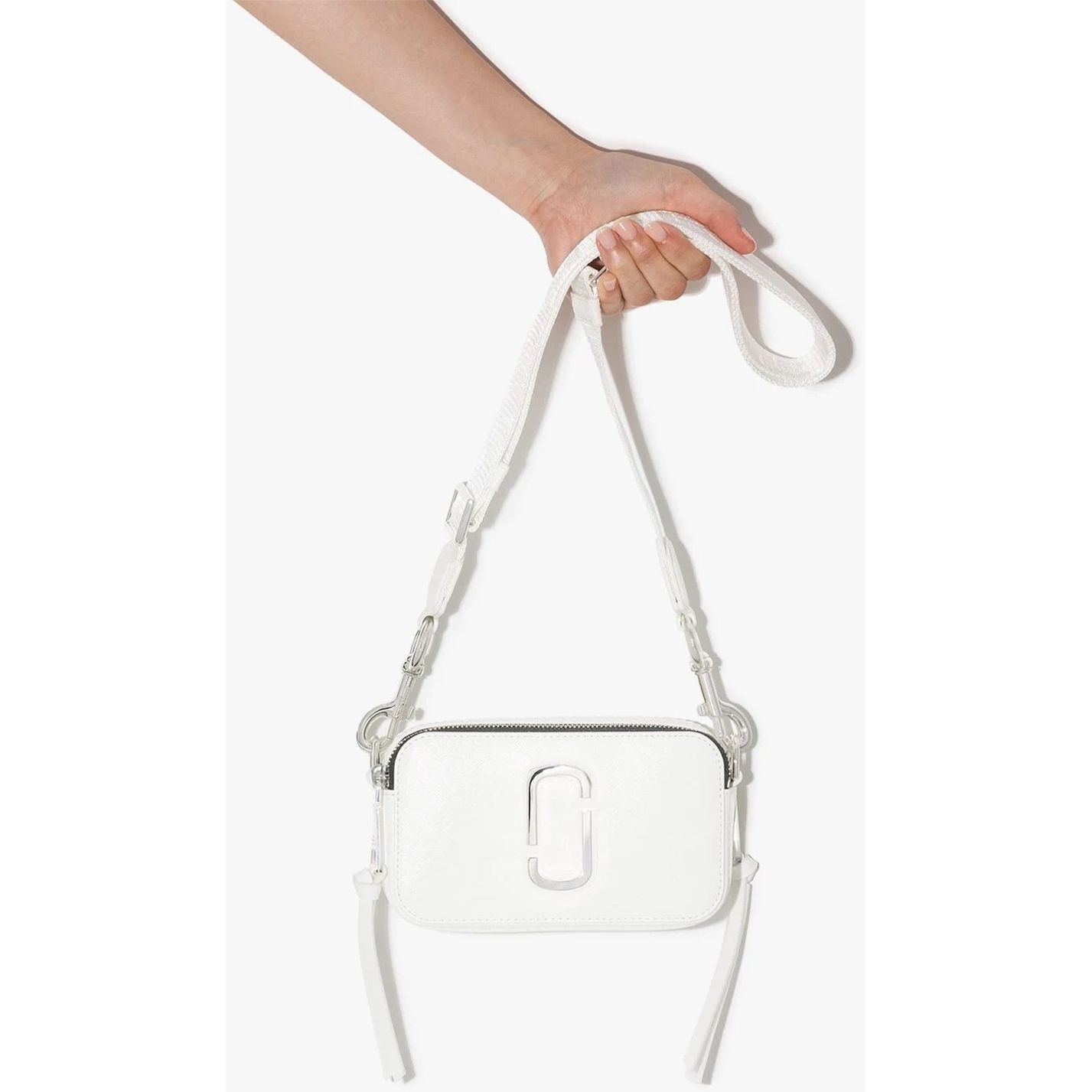 MARC JACOBS Rankinė per petį moterims, Balta, Snapshot bag 3