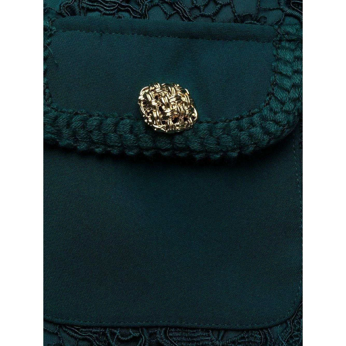 SELF PORTRAIT Mini suknelė moterims, Žalia, Teal lace bodice mini dress 2