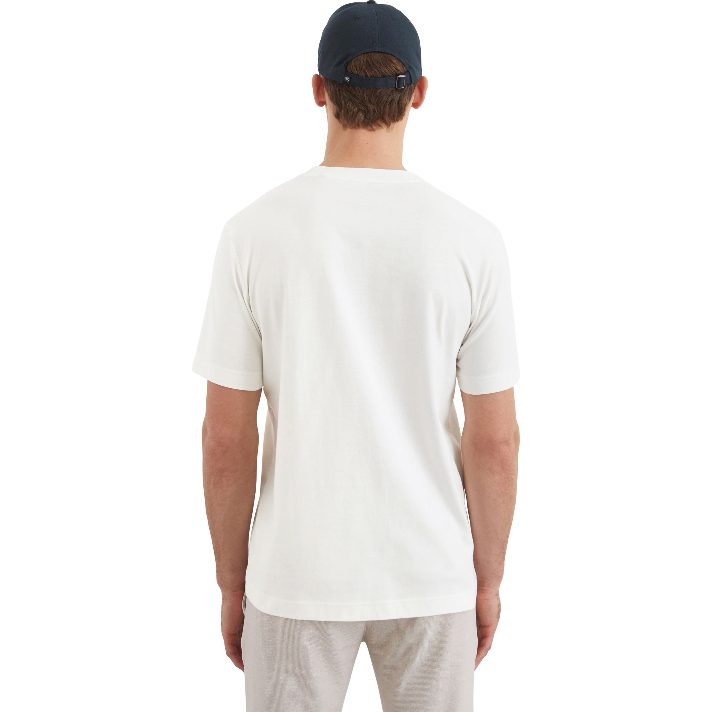 MARC O'POLO Marškinėliai trump. rankovėmis vyrams, Balta, Tshirts sh 522201251232 3