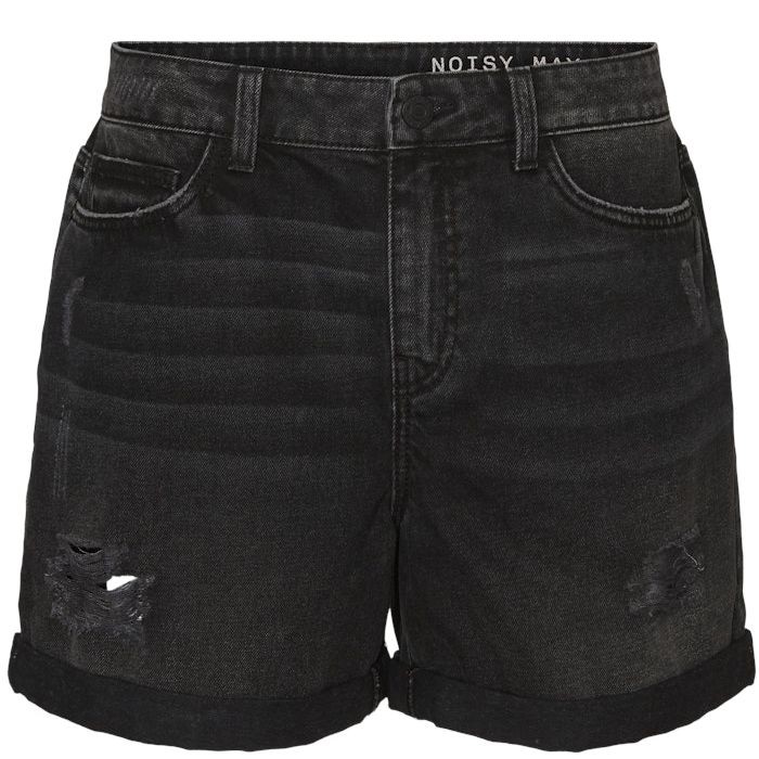 NOISY MAY Šortai moterims, Juoda, NMSMILEY NW DEST SHOR 1