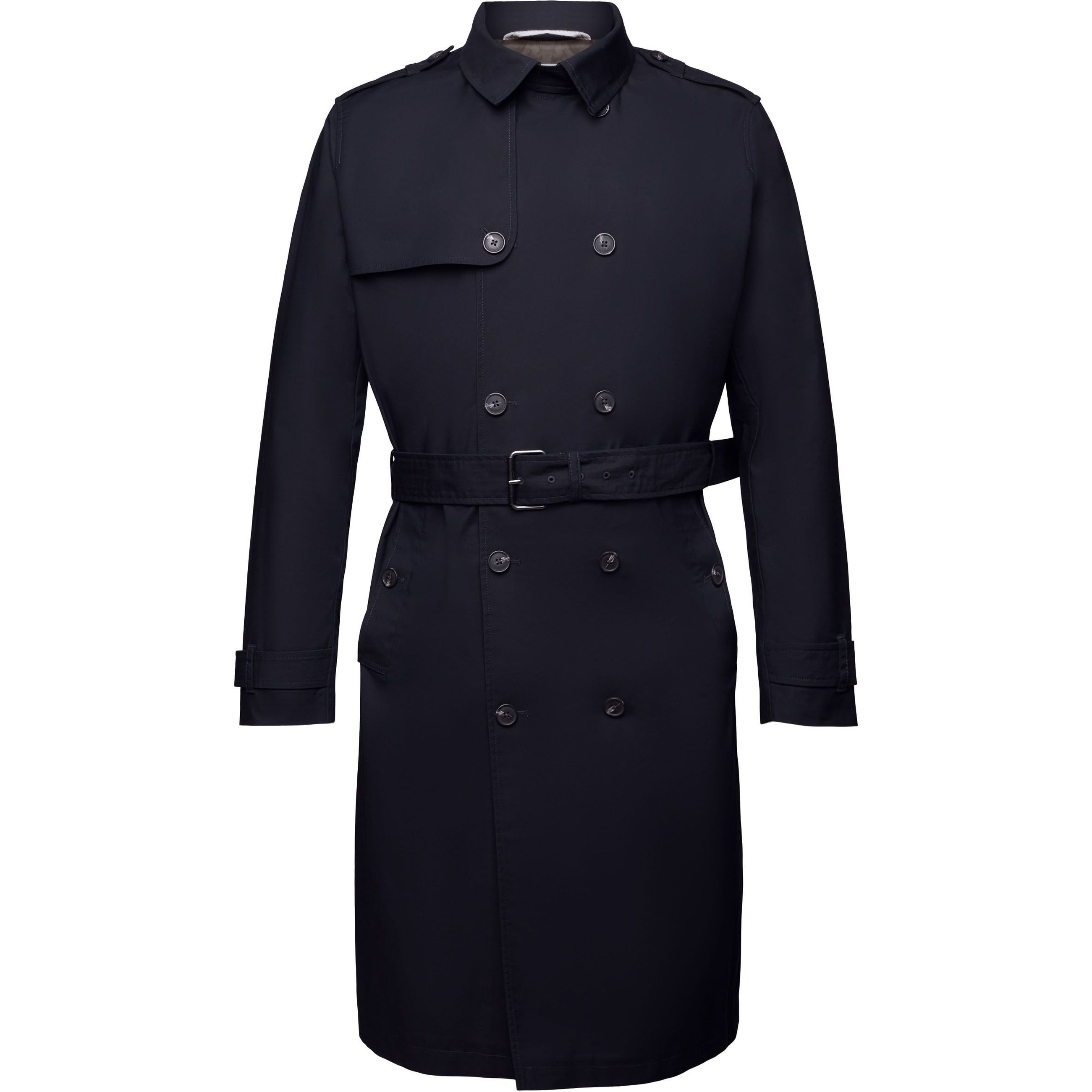 ESPRIT Paltas vyrams, Mėlyna, Belted Trench Coat 1