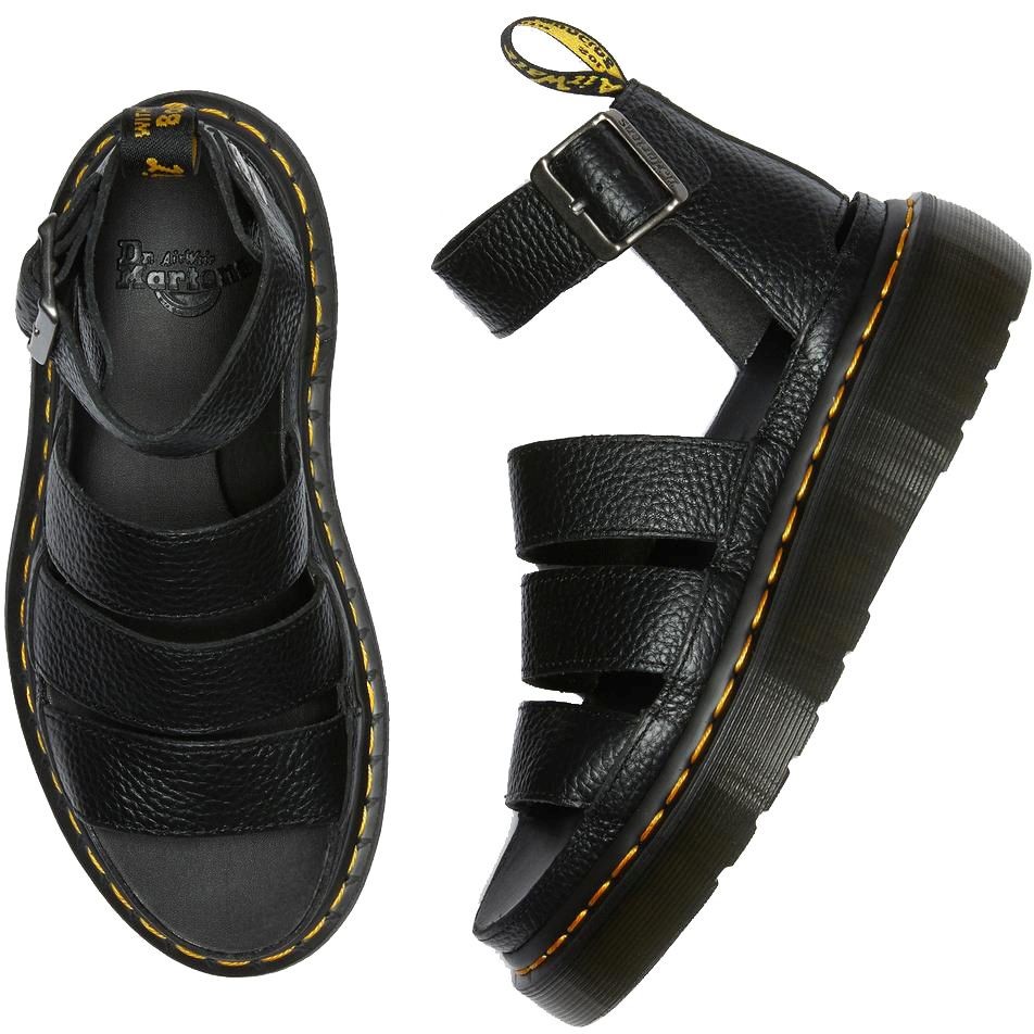 DR. MARTENS Basutės moterims, Juoda, Clarissa Ii milled sandals 6