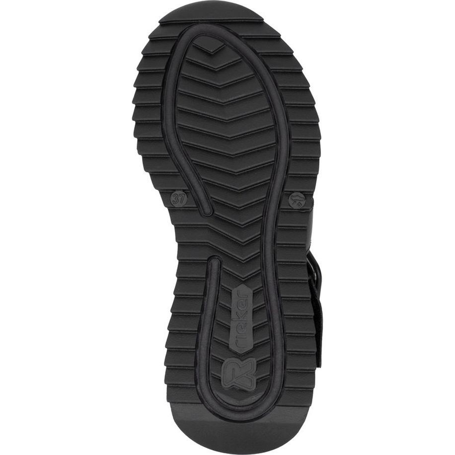 RIEKER Basutės moterims, Juoda, Sandals 9