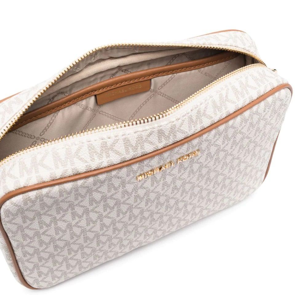 MICHAEL KORS Rankinė per petį moterims, Balta, LG east/west crossbody 4