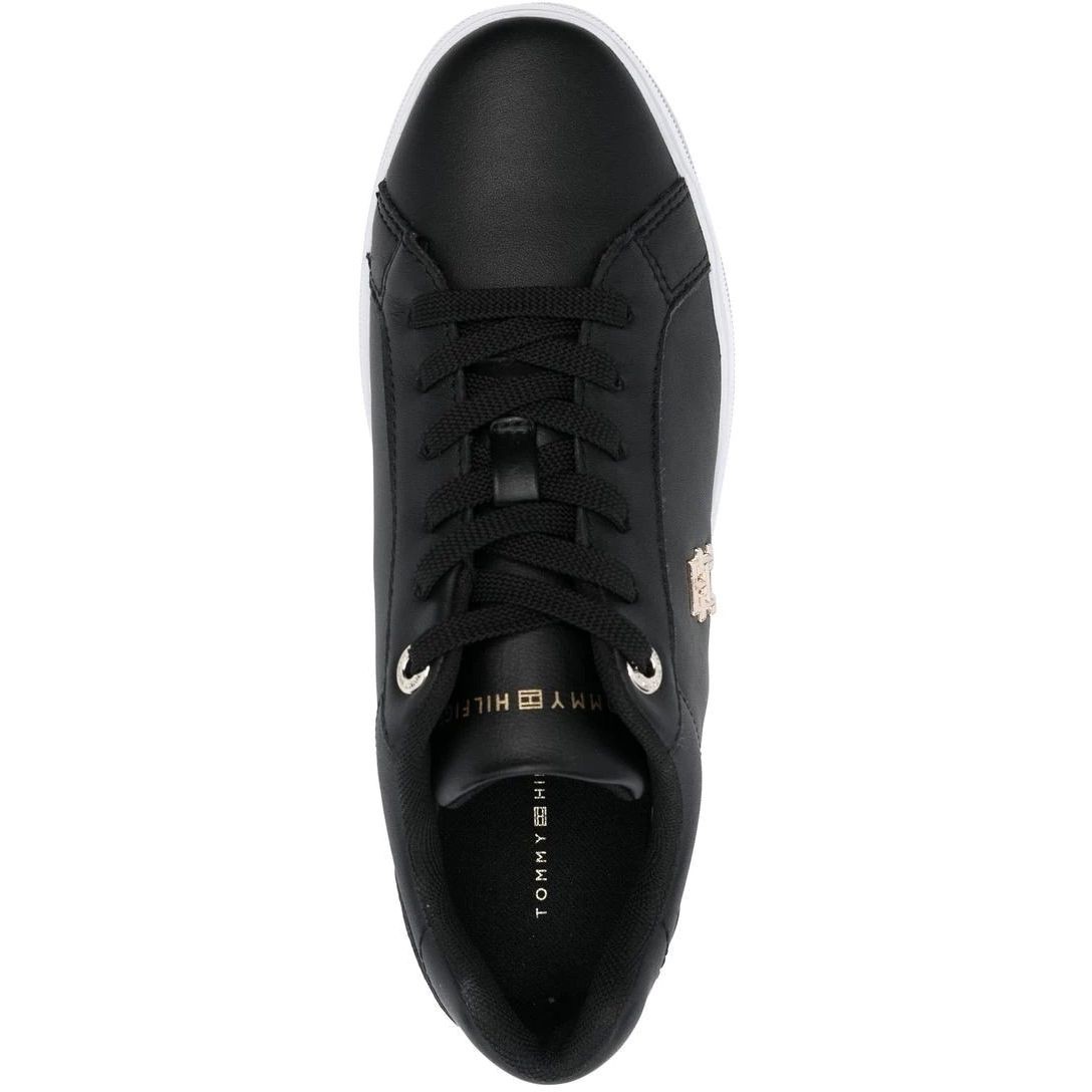 TOMMY HILFIGER Sportiniai bateliai moterims, Juoda, TH COURT SNEAKER 4